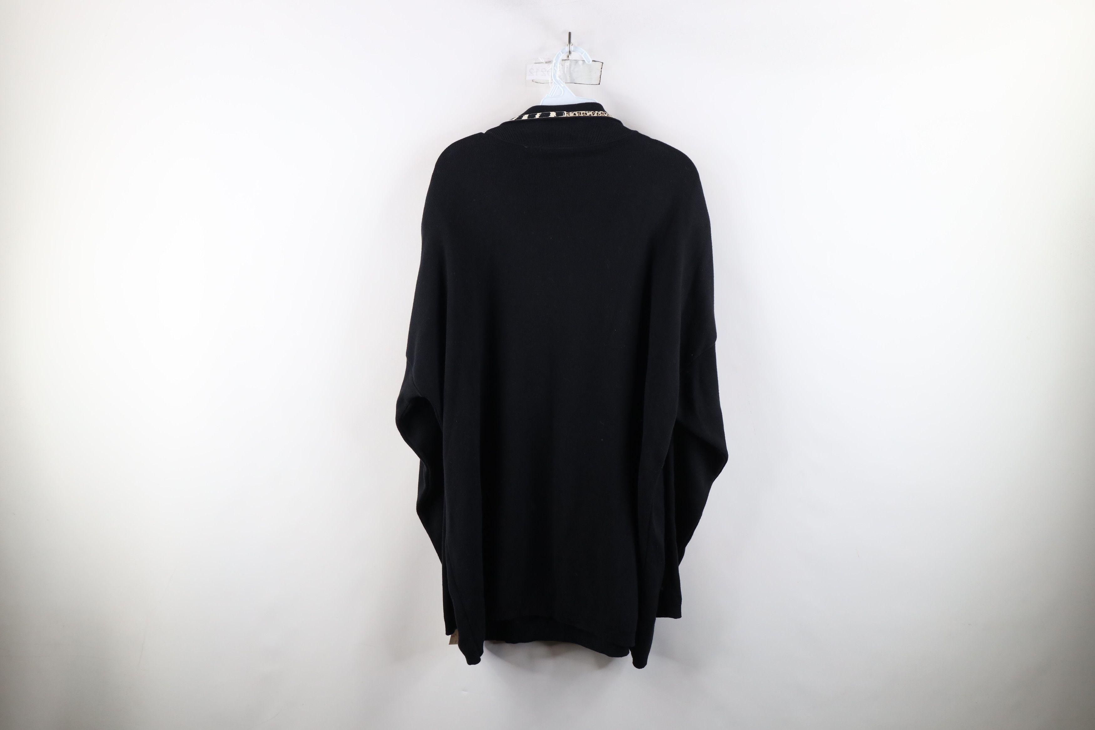 Vintage Deadstock Vtg 90s Streetwear Animal Collared Sweater USA Size 3XL / US 20-22 - 13 Thumbnail
