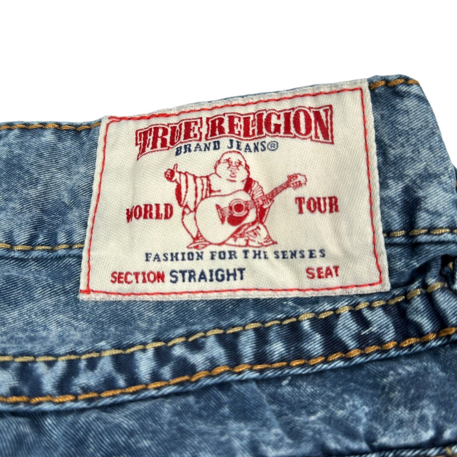 True Religion True Religion Straight Jeans Mens 36 Acid Wash Denim Tie Dye Size US 36 / EU 52 - 6 Thumbnail