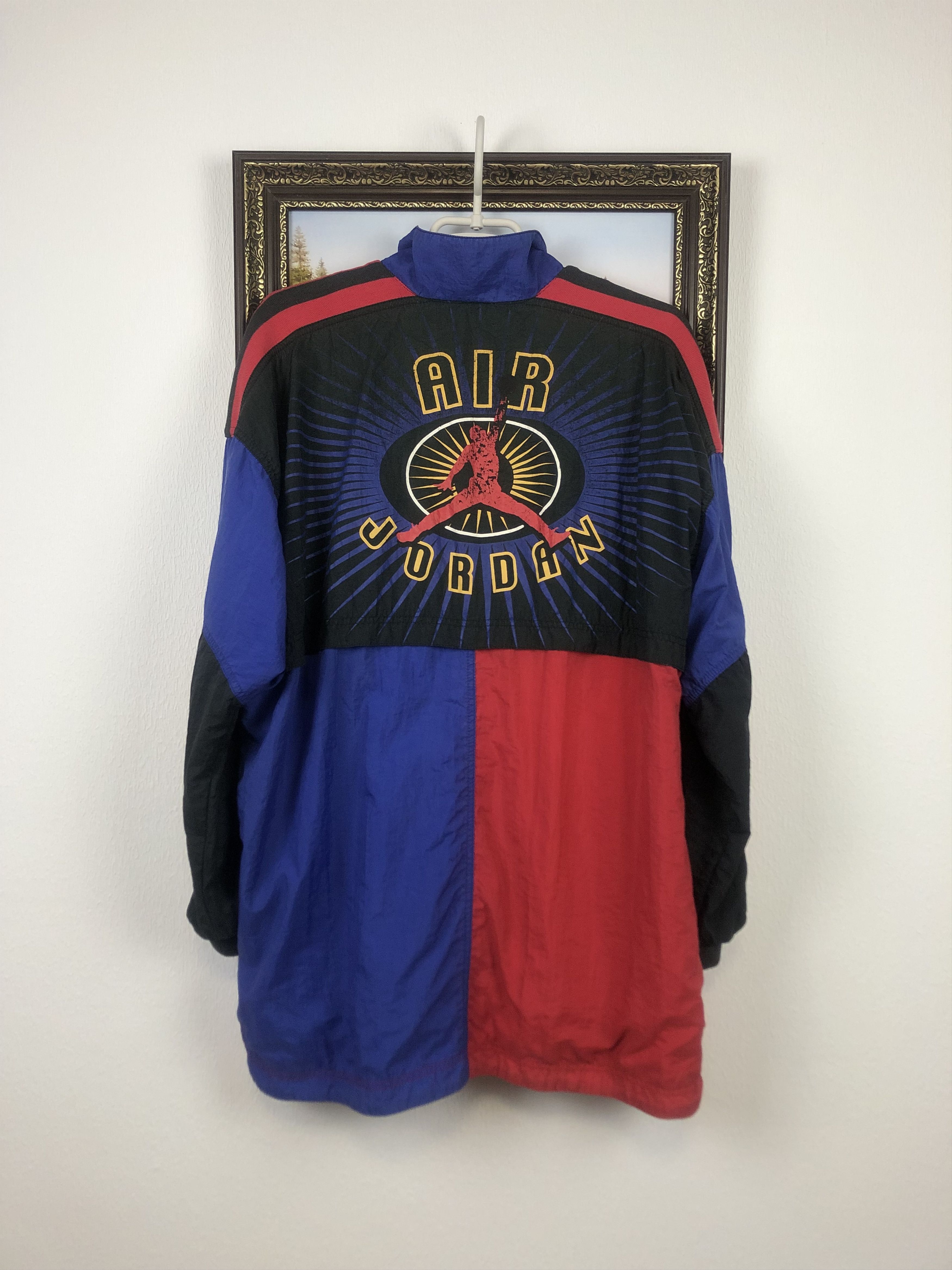 Nike Vintage 1990s Nike Authentic Air Jordan Windbreaker Jacket Size US S / EU 44-46 / 1 - 1 Thumbnail