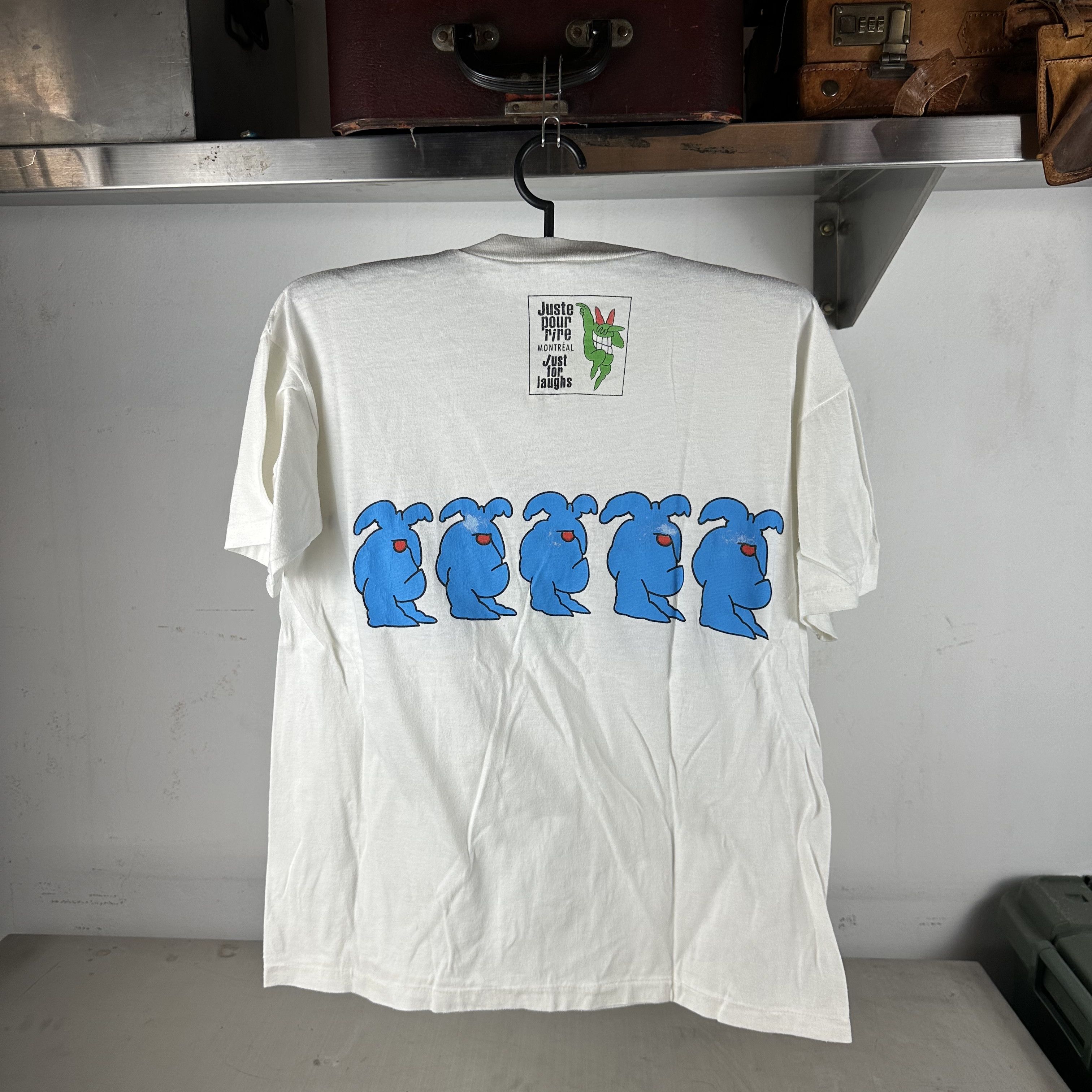 Vintage ​​​​90s Riez Juste Pour Rire Just For Laughs Montreal Tee Size US L / EU 52-54 / 3 - 3 Thumbnail