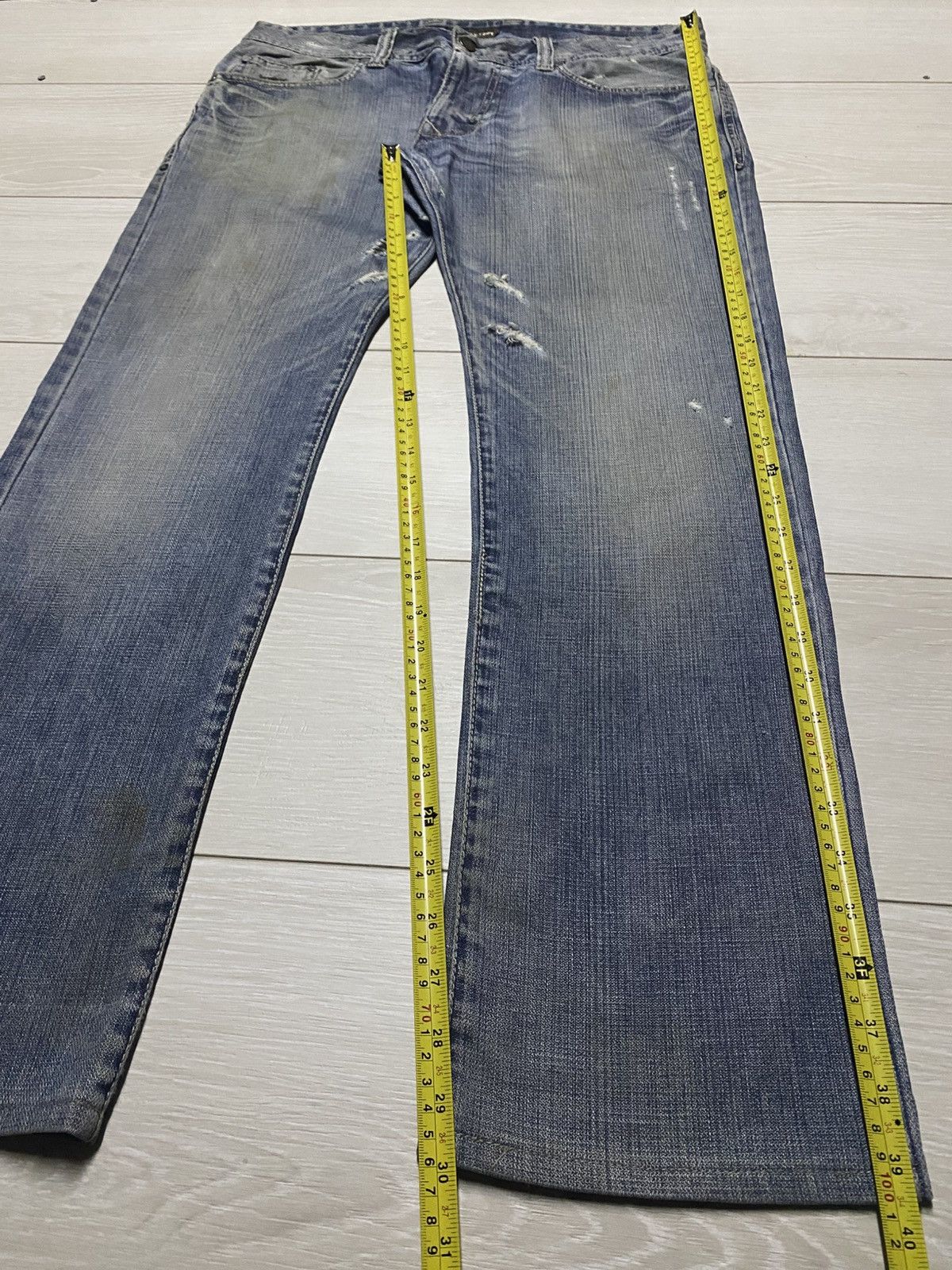 Absolut Joy Vintage Y2K Absolut Joy Mud Wash Distressed Loose Jeans Size US 35 - 16 Thumbnail
