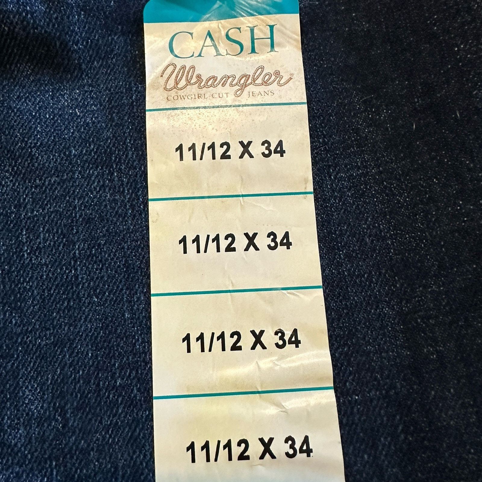 Wrangler Wrangler Cash Women’s No Gap Jeans 11/12 x 34 Dark Wash NWT Size 34" / US 12 / IT 48 - 19 Thumbnail