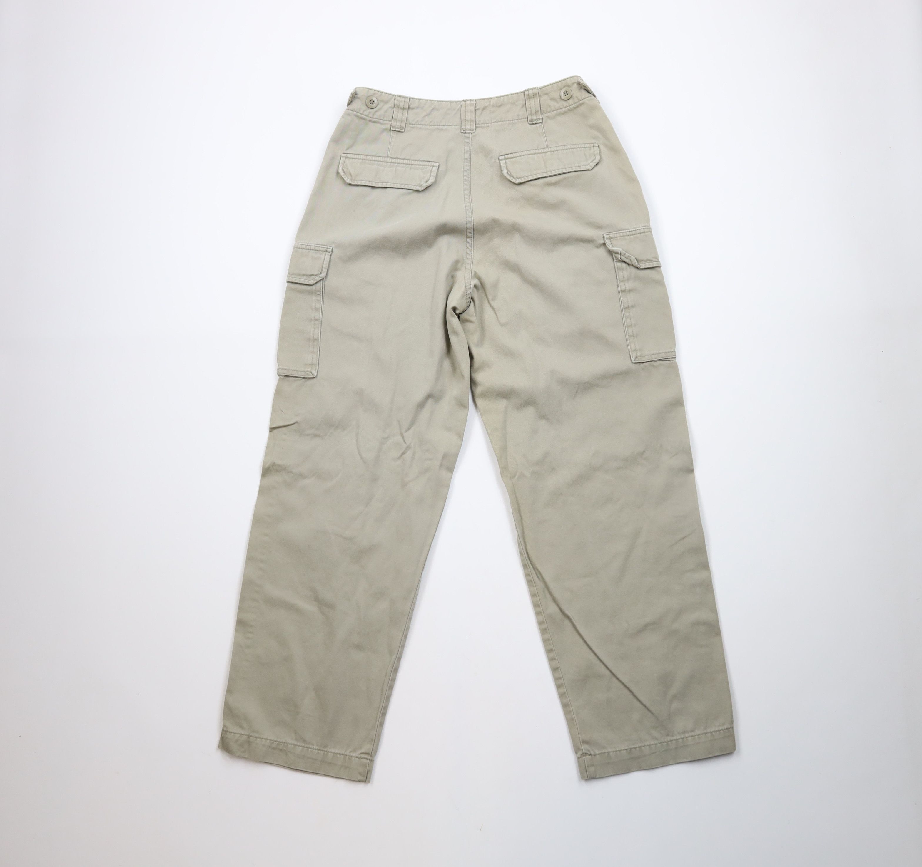 Vintage Vintage 90s Y2K Streetwear Baggy Wide Leg Cargo Pants Green Size US 30 / EU 46 - 11 Thumbnail