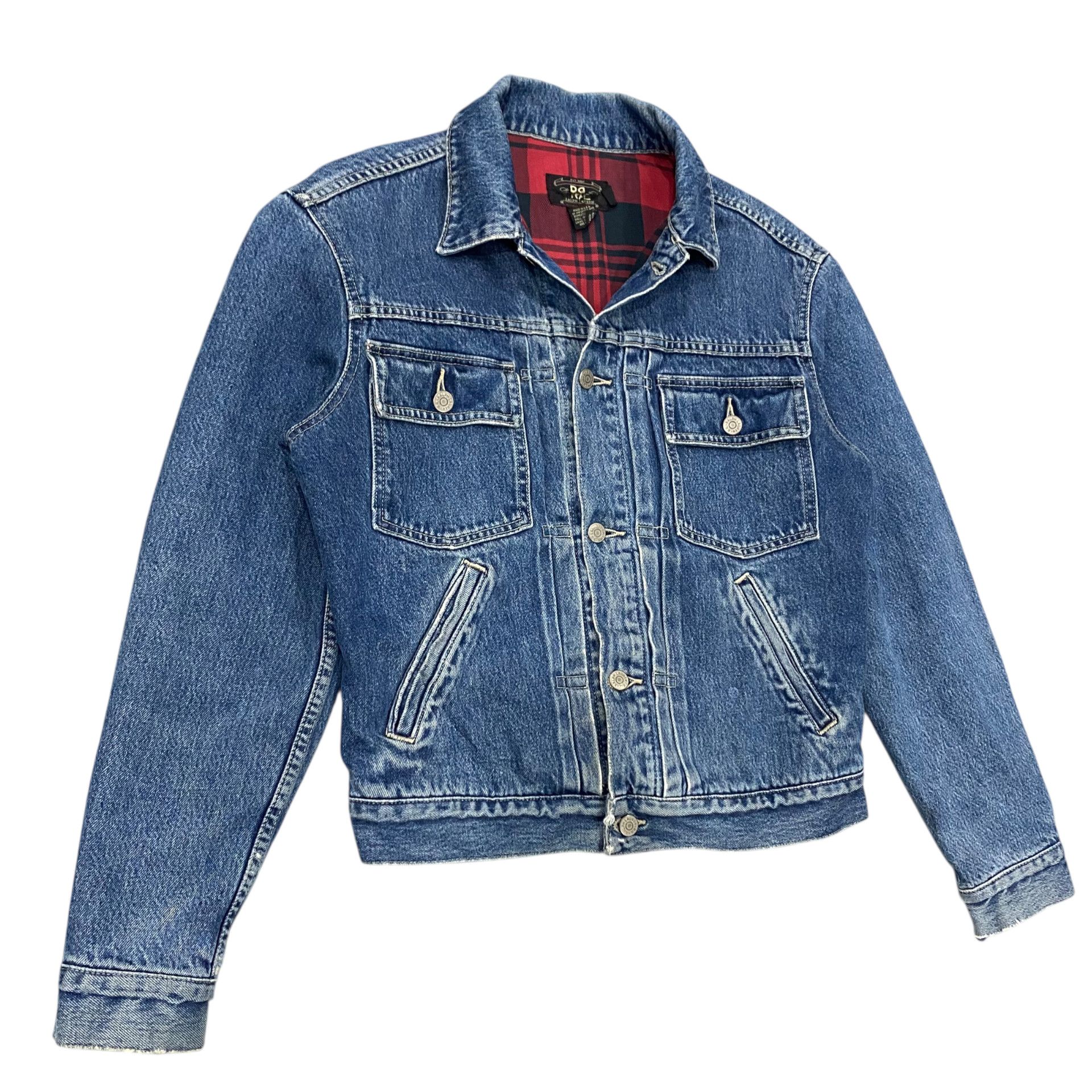 RRL Ralph Lauren 💥RRL RALPH LAUREN DENIM TRUCKER JACKET Size US S / EU 44-46 / 1 - 3 Thumbnail