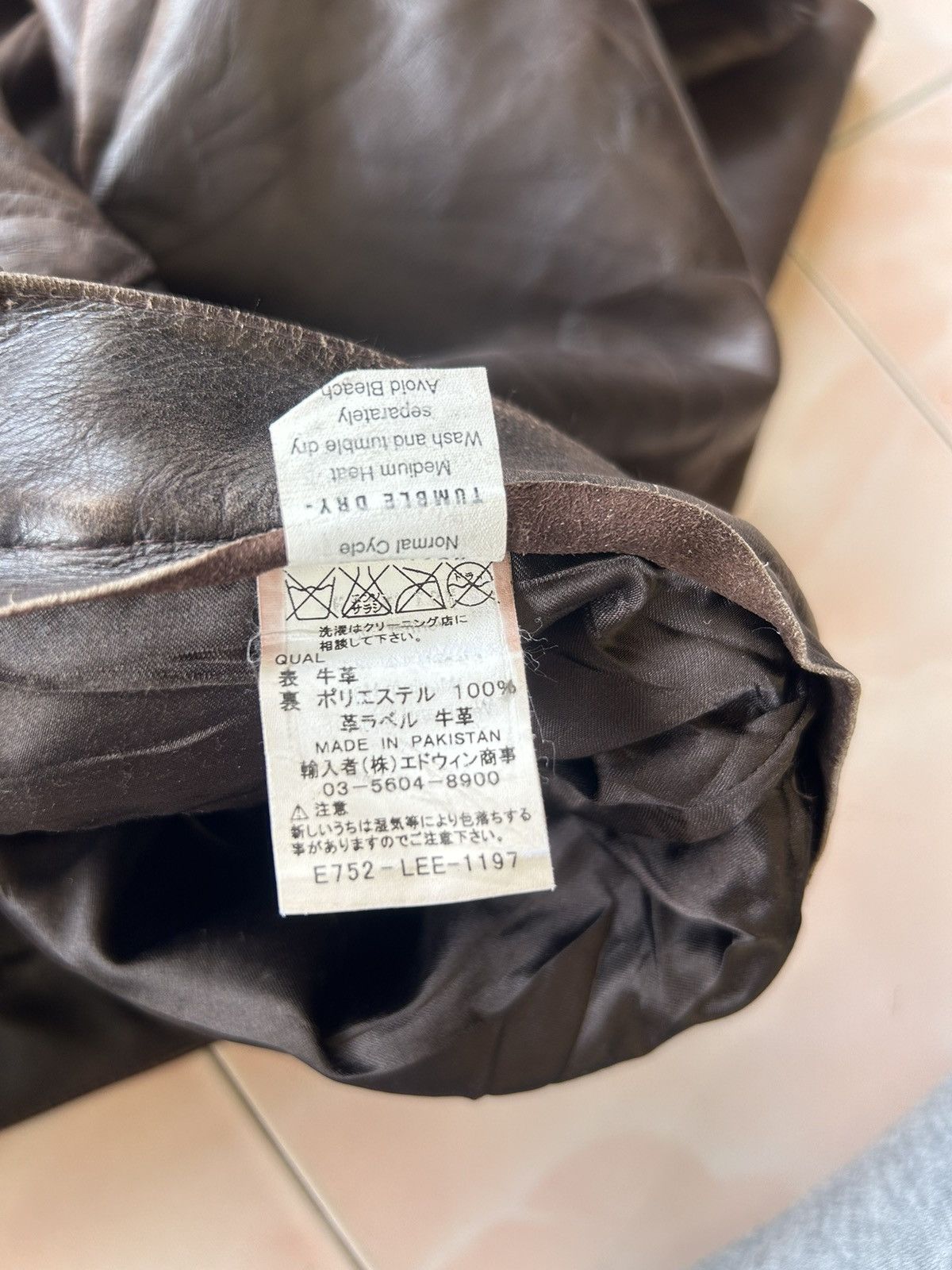 Genuine Leather × Lee Lee Riders Sanforized Boot Cut Leather Pant Size US 28 / EU 44 - 14 Thumbnail