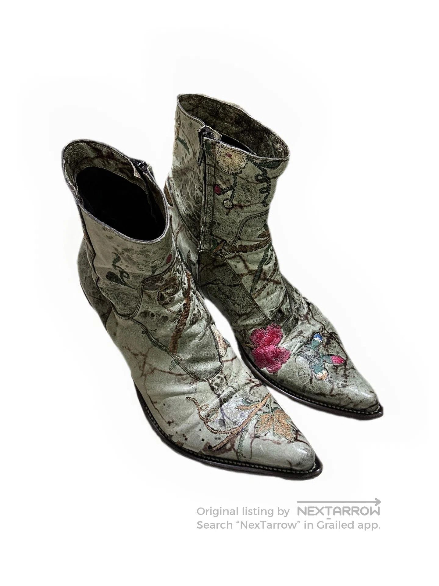 Gianni Barbato Gianni Barbato Vintage Pointed Leather Boots. Size US 10.5 / IT 40.5 - 2 Thumbnail