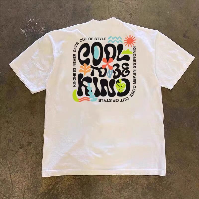 Japanese Brand White Loose Street Graffiti Print Short Sleeve T-Shirt Size US M / EU 48-50 / 2 - 1 Thumbnail