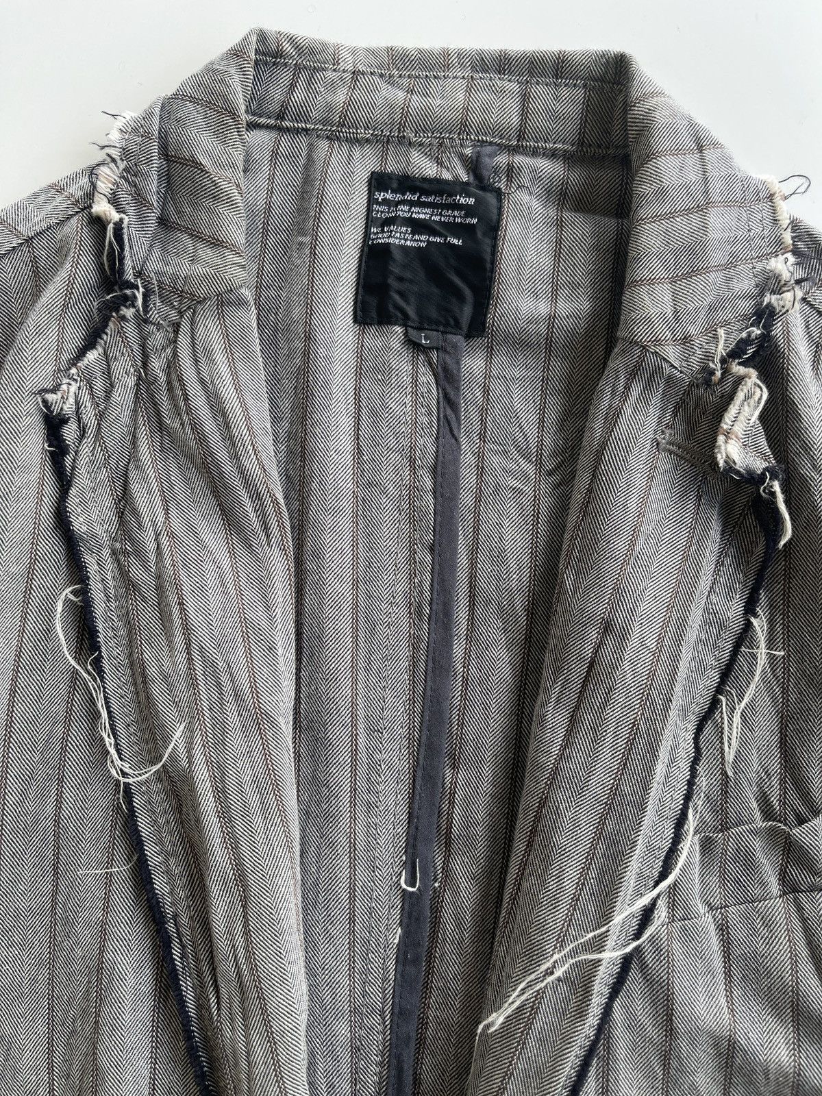 Japanese Brand × Vintage Japanese Splendid Satisfaction Unfinished Distressed Design Size US M / EU 48-50 / 2 - 8 Thumbnail