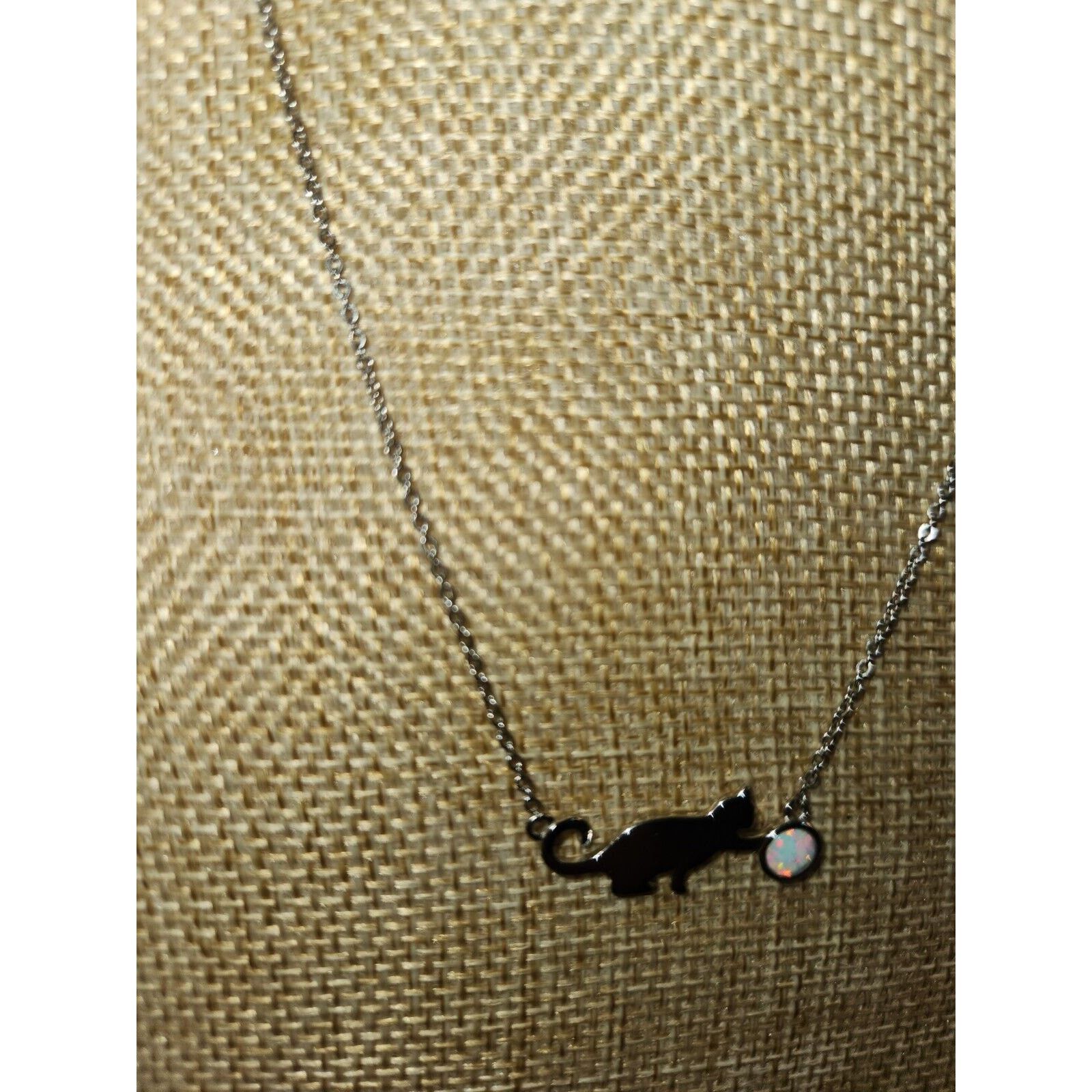 Other Sterling 925 Necklace With 925 Cat Pendant 17.5in 4.5G Size ONE SIZE - 3 Thumbnail