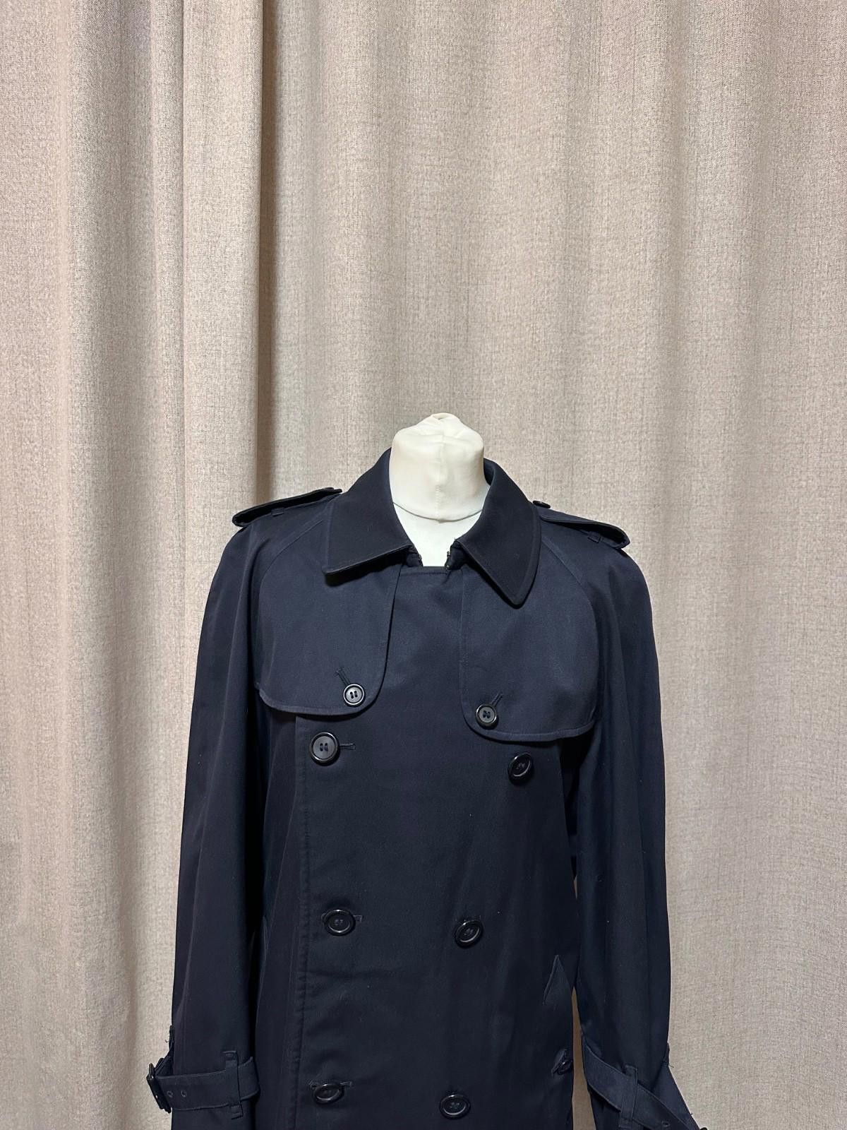 Burberry Burberry Double Breasted Novacheck Navy Trench Coat 164cm Size XL / US 12-14 / IT 48-50 - 2 Thumbnail