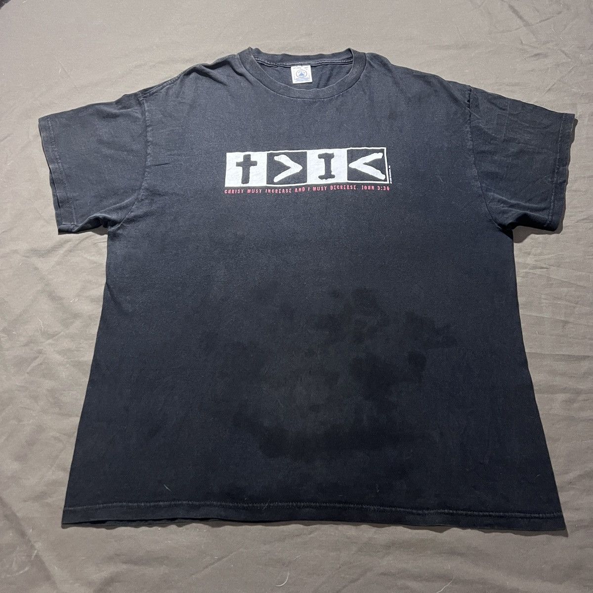 Vintage Vintage 90s Jesus God Holy Bible Faded graphic streetwear Size US XL / EU 56 / 4 - 2 Thumbnail