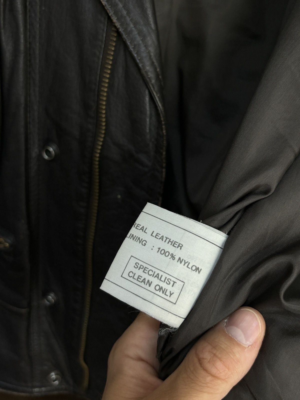 Genuine Leather × Vintage Genuine Leather Vintage 90s Biker Jacket Size US L / EU 52-54 / 3 - 7 Thumbnail