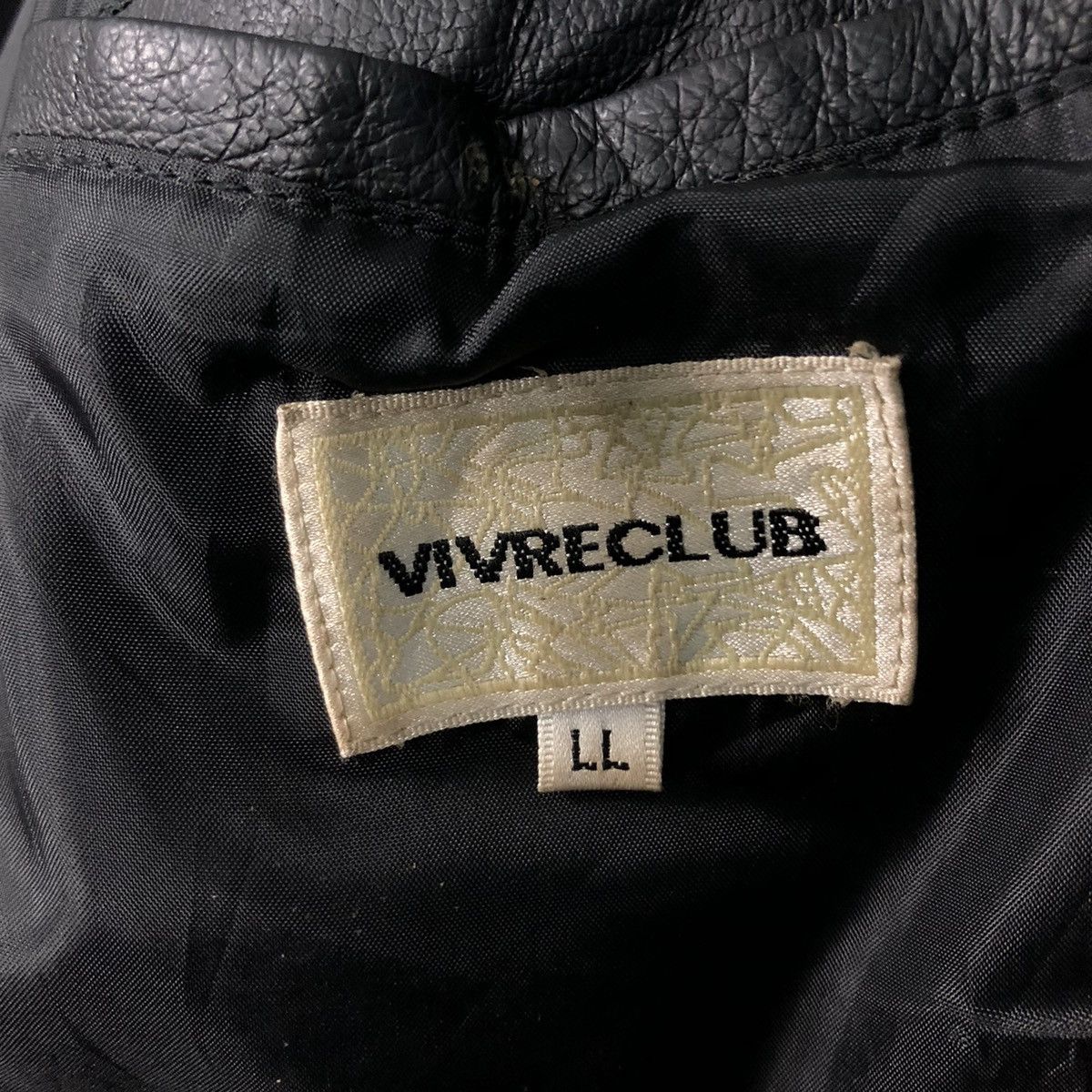 Japanese Brand 📌Rich Black Vintage Leather Jacket Vivreclub Issey Miyake Size US L / EU 52-54 / 3 - 20 Thumbnail