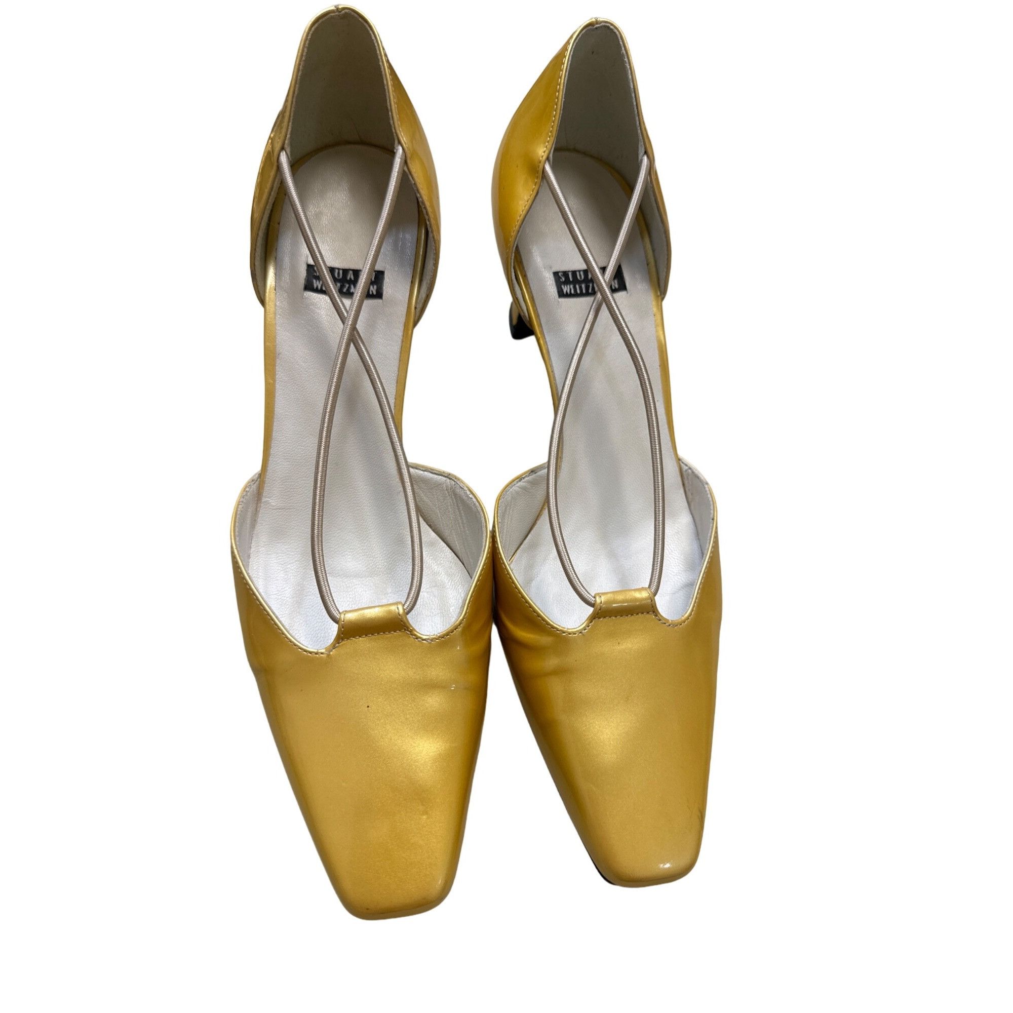 Stuart Weitzman Stuart Weitzman women’s yellow leather heels shoes size 6B S Size US 6 / IT 36 - 10 Thumbnail