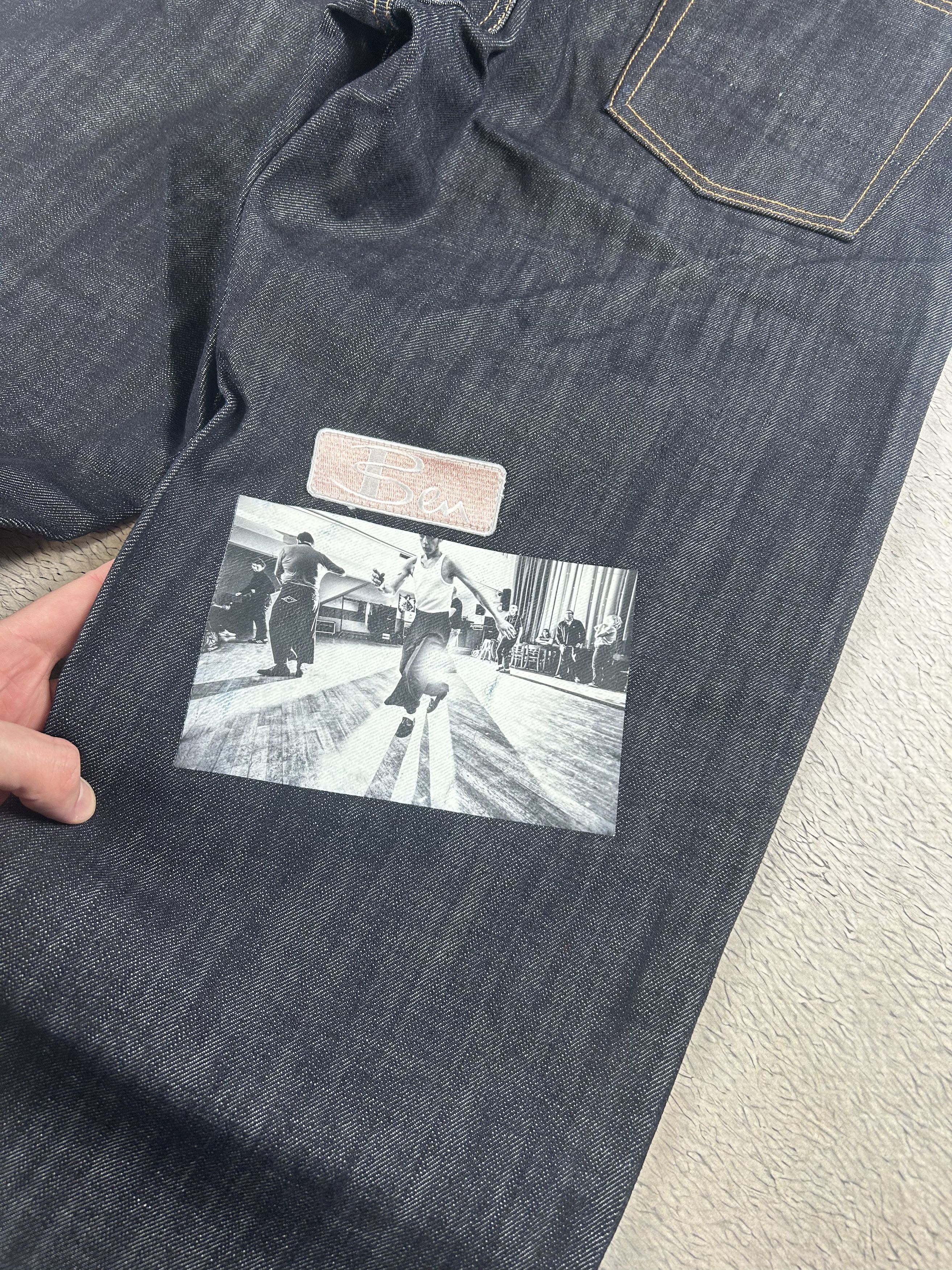 Ben Sherman × House Of Holland × JNCO Ben Sherman x House Of Holland Jeans Selvedge Denim Baggy Size US 32 / EU 48 - 7 Thumbnail