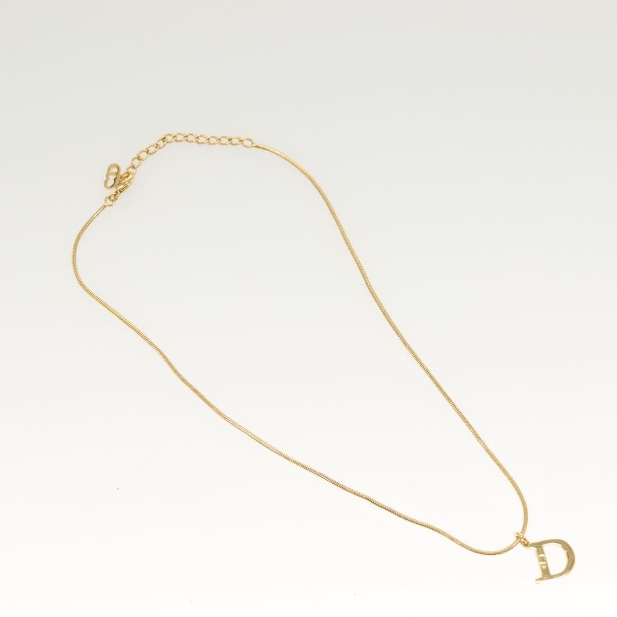 Dior Christian Dior D logo Pendant Necklace Metal Size ONE SIZE - 1 Thumbnail