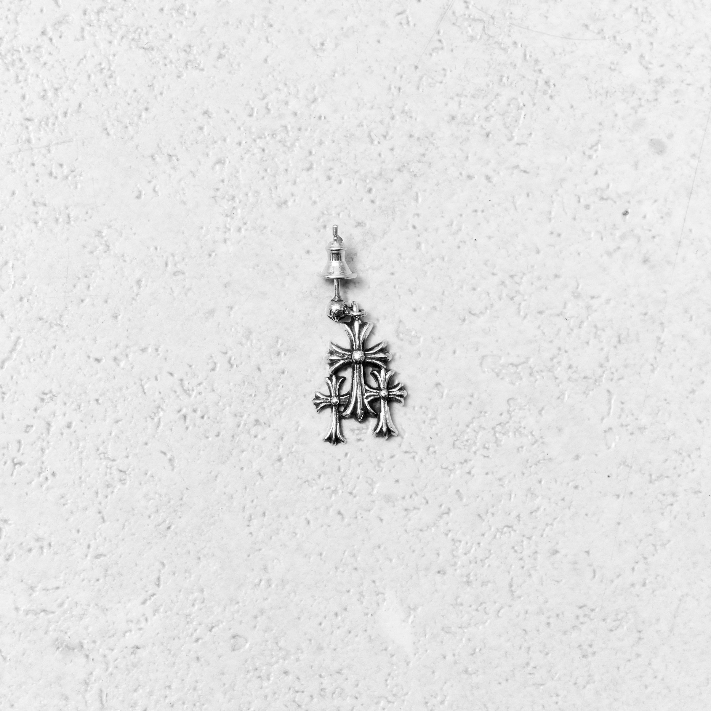 Chrome Hearts CHROME HEARTS 3 Cross Earring SILVER Size ONE SIZE - 1 Thumbnail