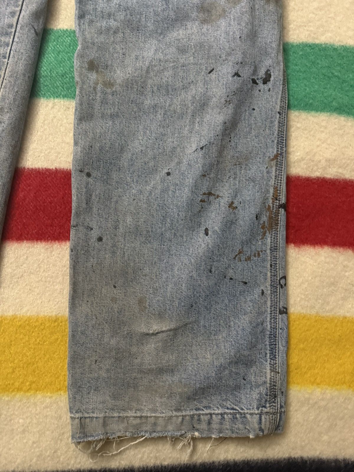 Levi's Levi’s Painter Paint Splatter Helmut Lang Style Mud Jeans Size US 34 / EU 50 - 4 Thumbnail