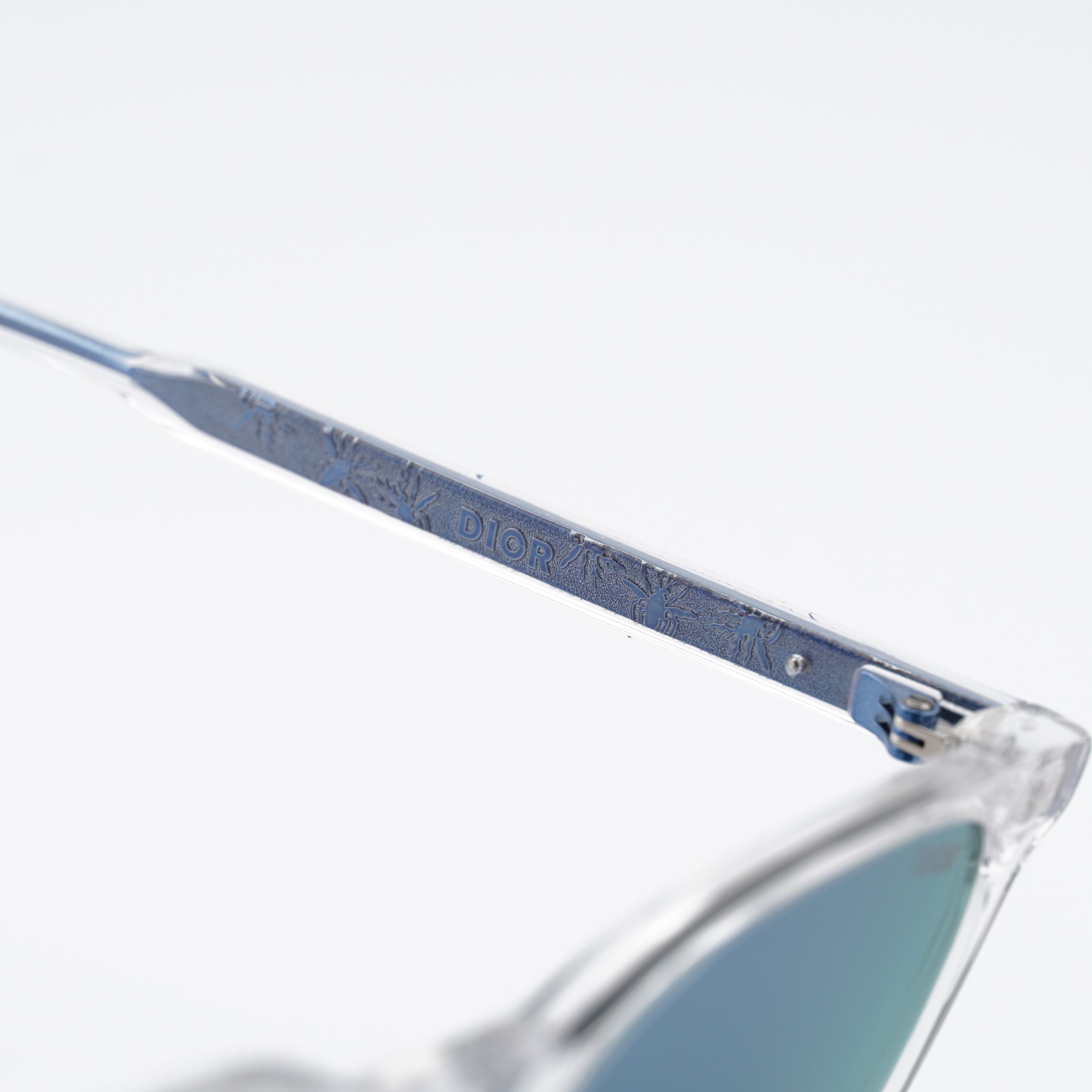 Dior Dior INDIOR S1F 85B7 Sunglasses Transparent Square Frame Size ONE SIZE - 6 Thumbnail