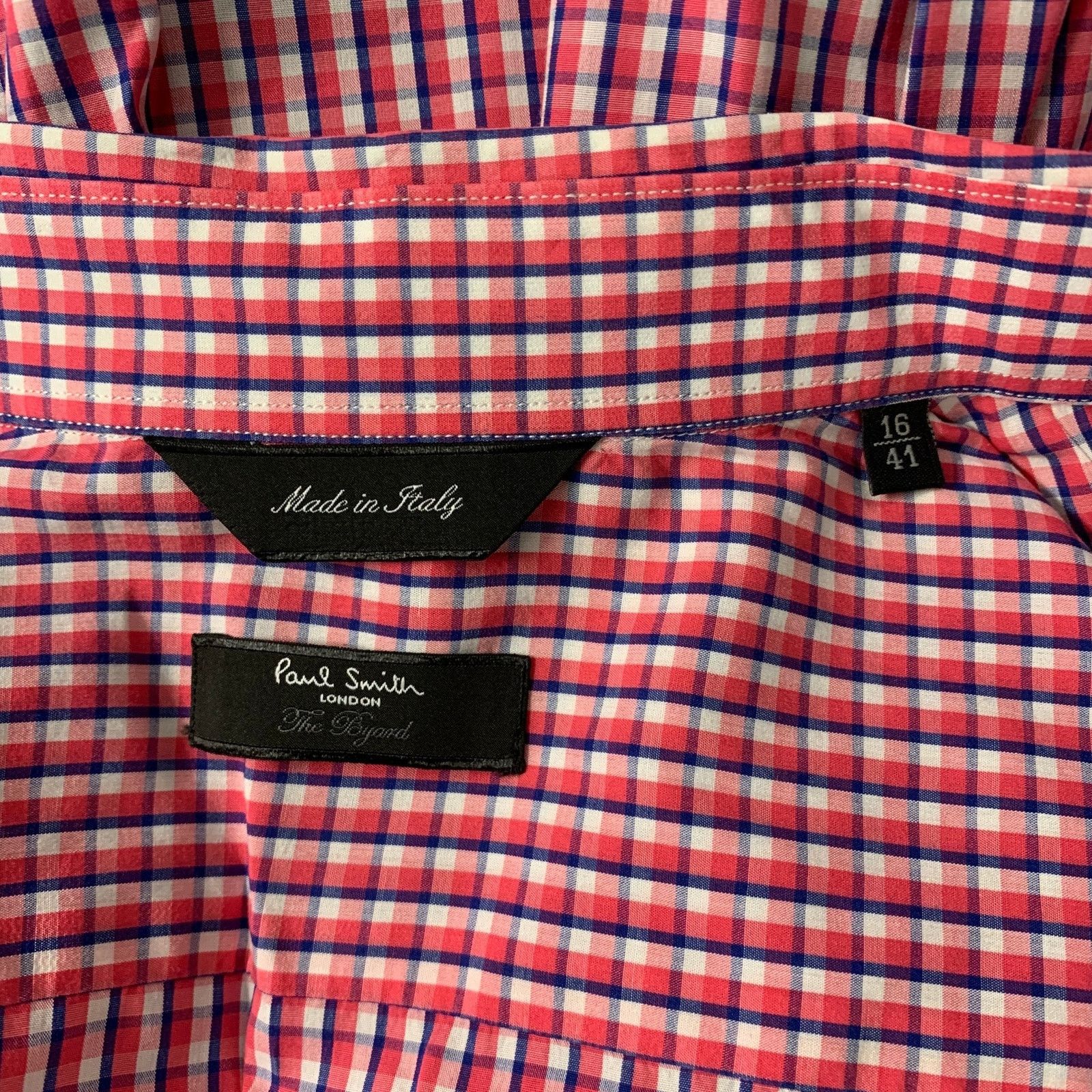 Paul Smith Size L Red & White Blue Checkered Cotton Long Sleeve Shirt Size US L / EU 52-54 / 3 - 5 Thumbnail