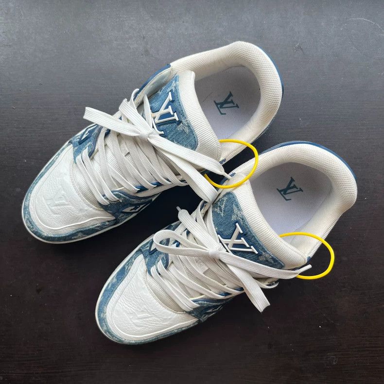 Louis Vuitton Louis Vuitton Trainer Sneakers Blue White - dmc Size US 9.5 / EU 42-43 - 1 Thumbnail