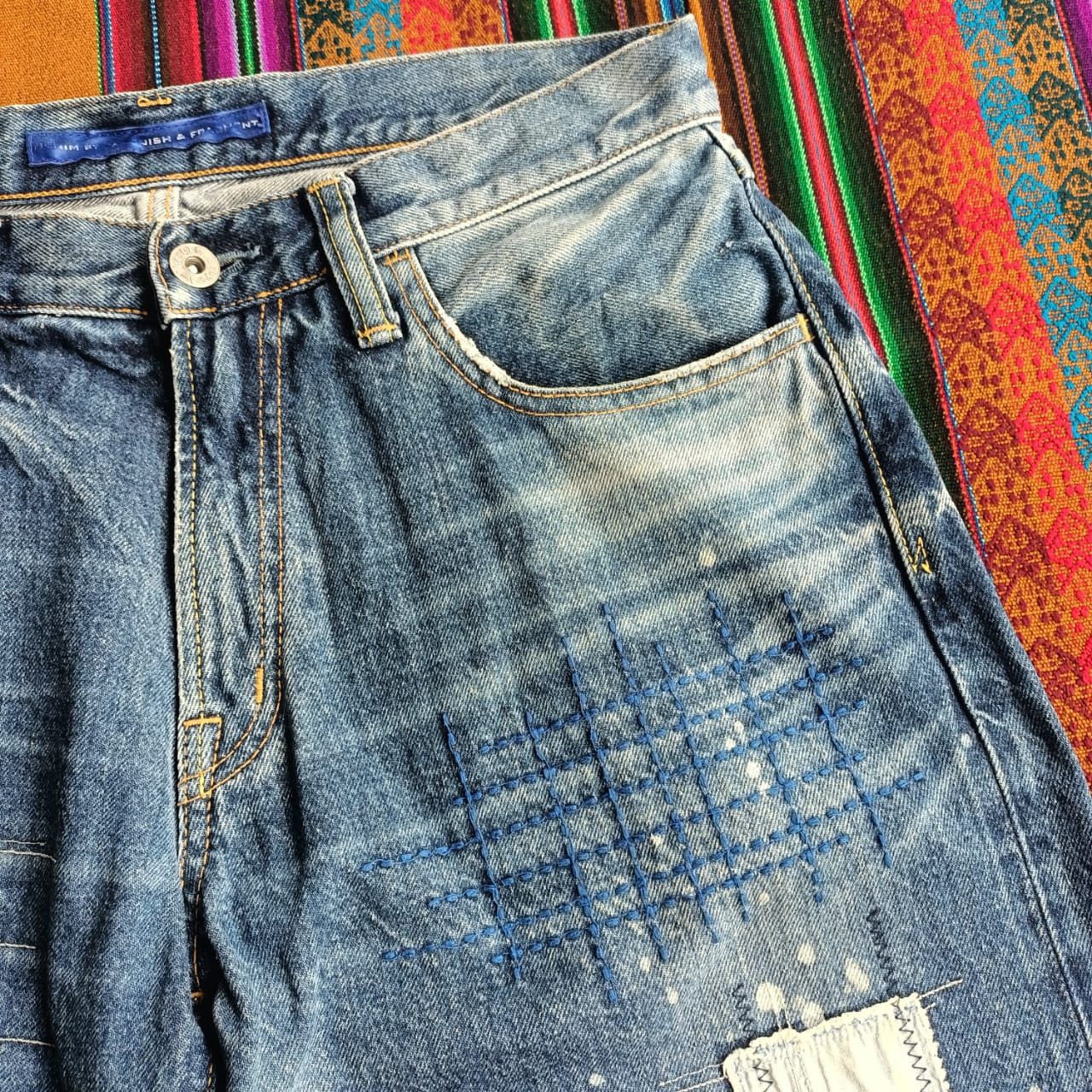 Fragment Design × Vanquish Denim by Vanquish fragment design patchwork selvedge Size US 30 / EU 46 - 3 Thumbnail