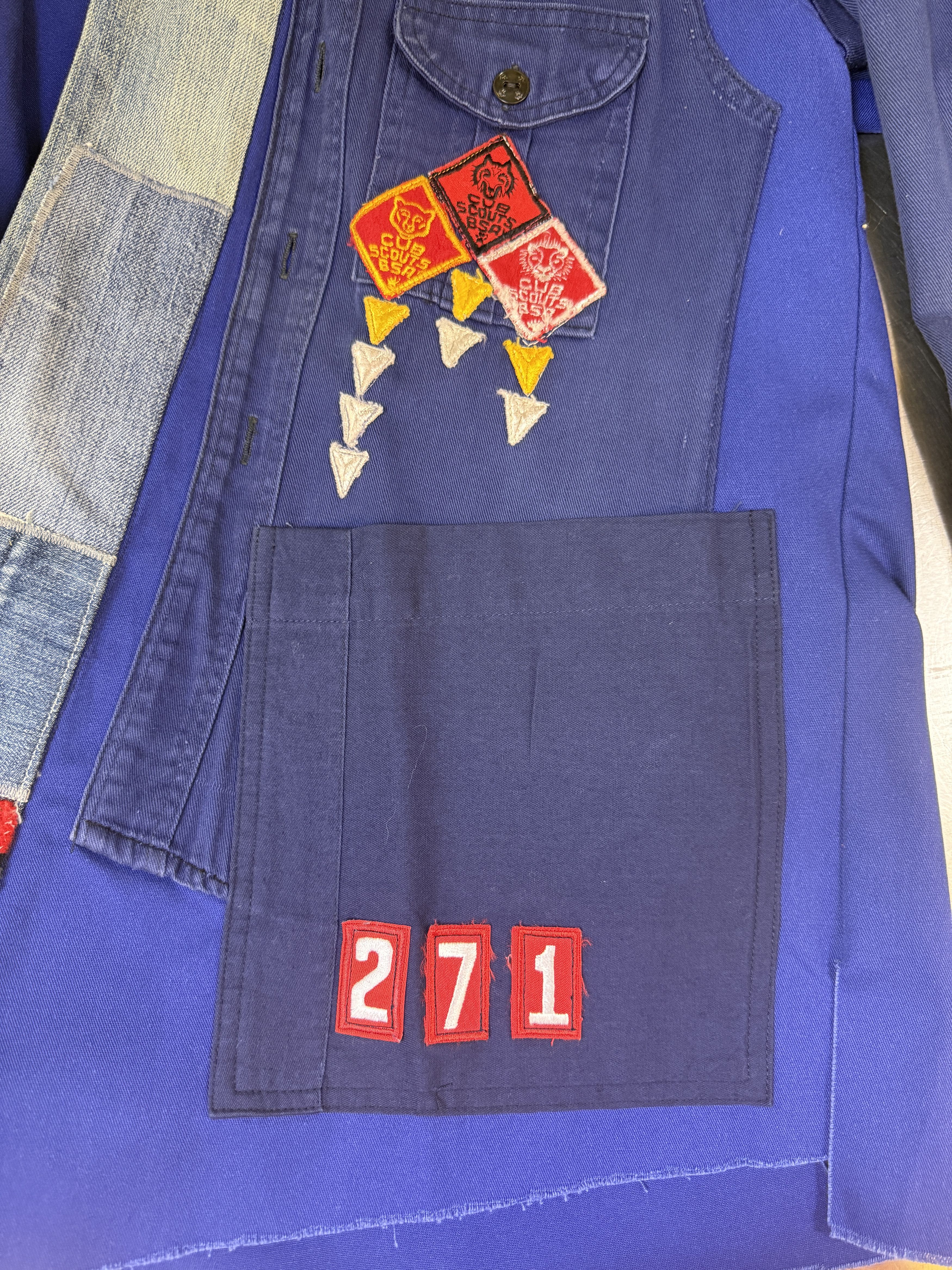 Greg Lauren $2800 NWT Greg Lauren Blue Boyscout GL1 Jacket Size US M / EU 48-50 / 2 - 6 Thumbnail