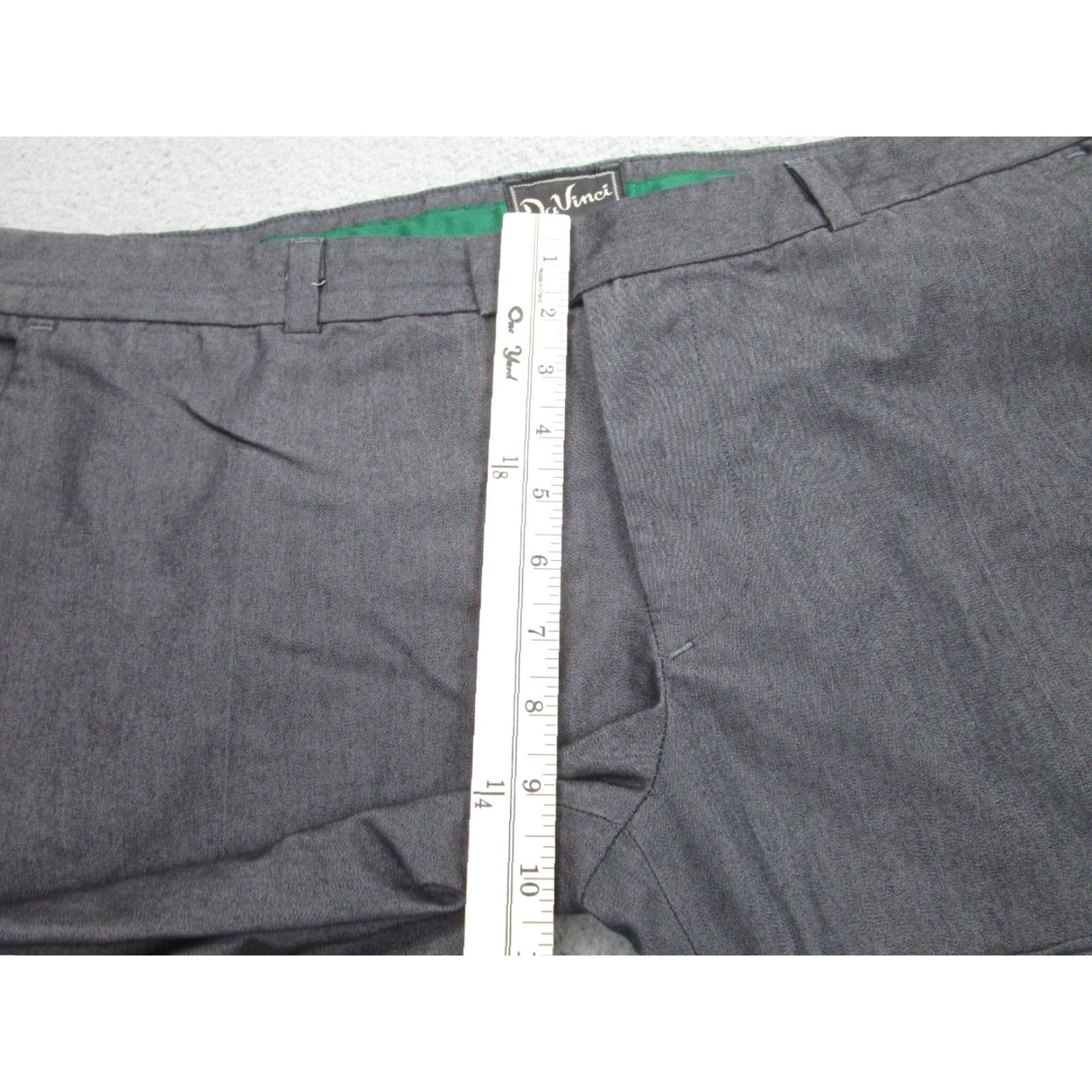 Vintage DaVinci Pants Mens 38x32 gray Straight Formal Rockabilly Vintage Preppy Golfer Size US 38 / EU 54 - 5 Thumbnail
