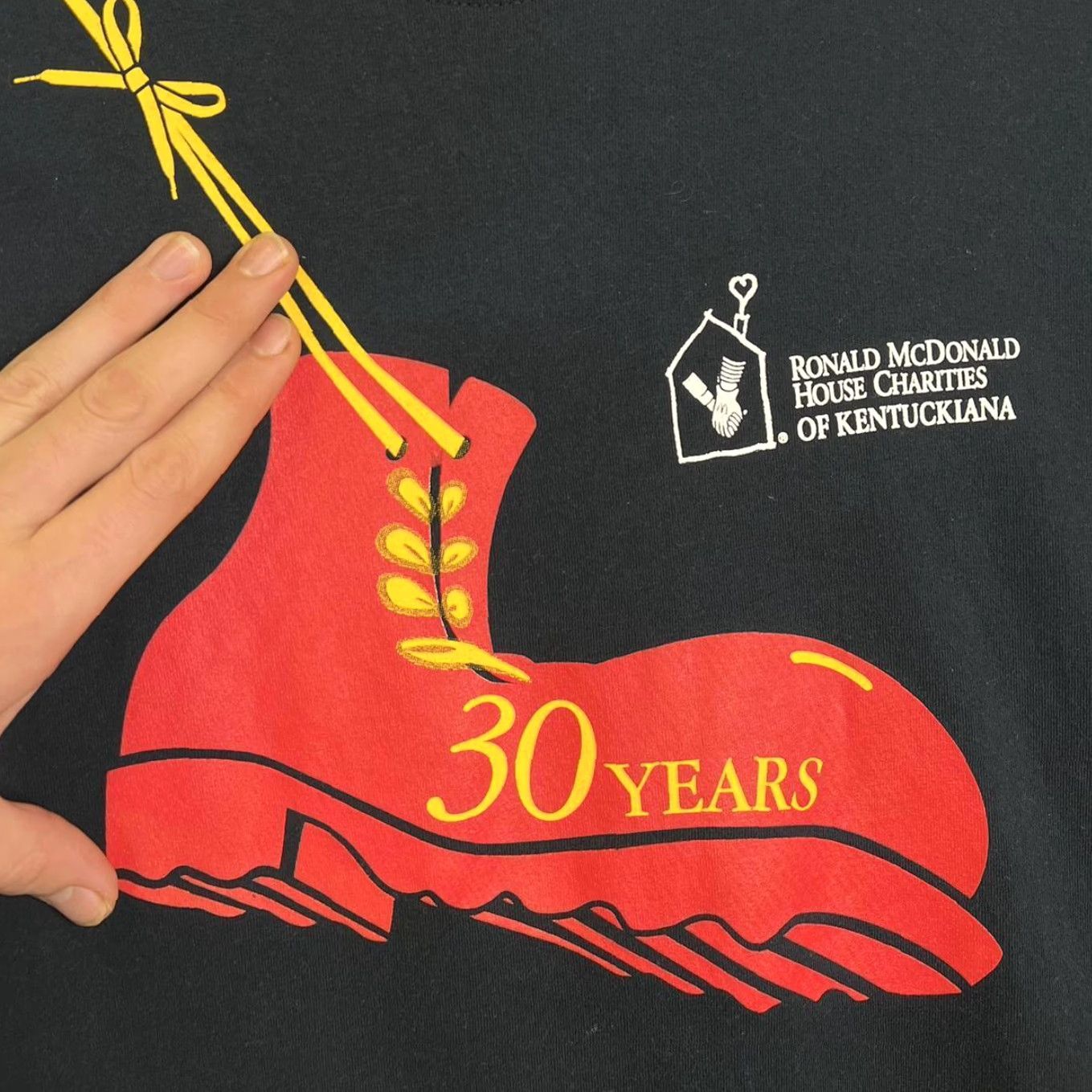 Vintage Ronald McDonald House Charities 30 Years Commemorative Tee Shirt Black L Mens Size US L / EU 52-54 / 3 - 3 Thumbnail