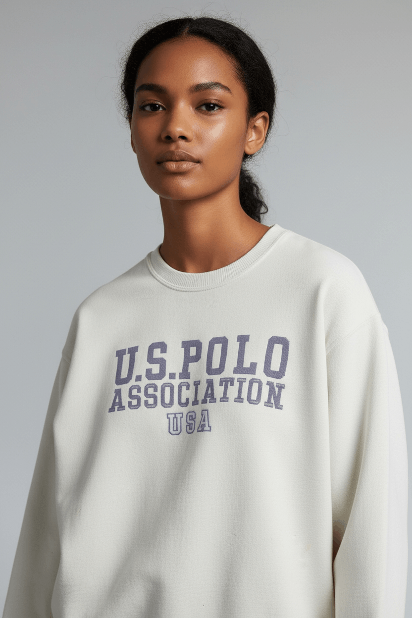 U.S. Polo Assn. Vintage 90's US POLO ASSOCIATION Big Logo Sweatshirts Size M / US 6-8 / IT 42-44 - 3 Thumbnail