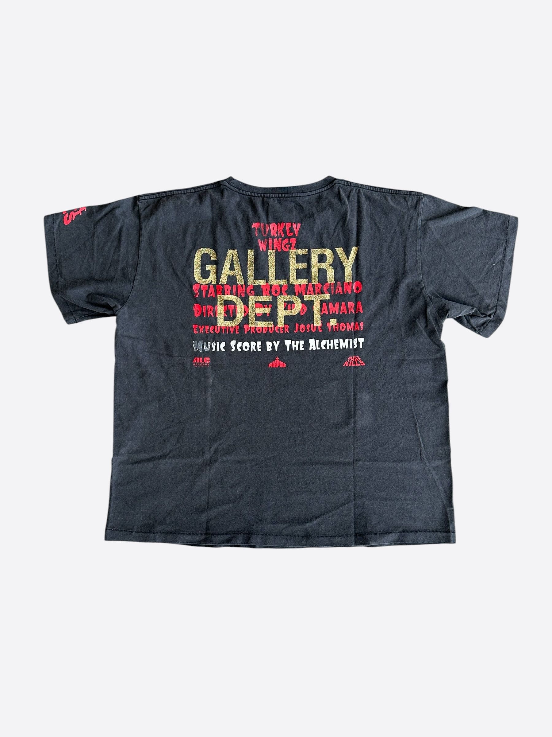 Gallery Dept. Gallery Dept Black & Red Turkey Wingz Glitter Logo T-Shirt Size US XXL / EU 58 / 5 - 2 Thumbnail