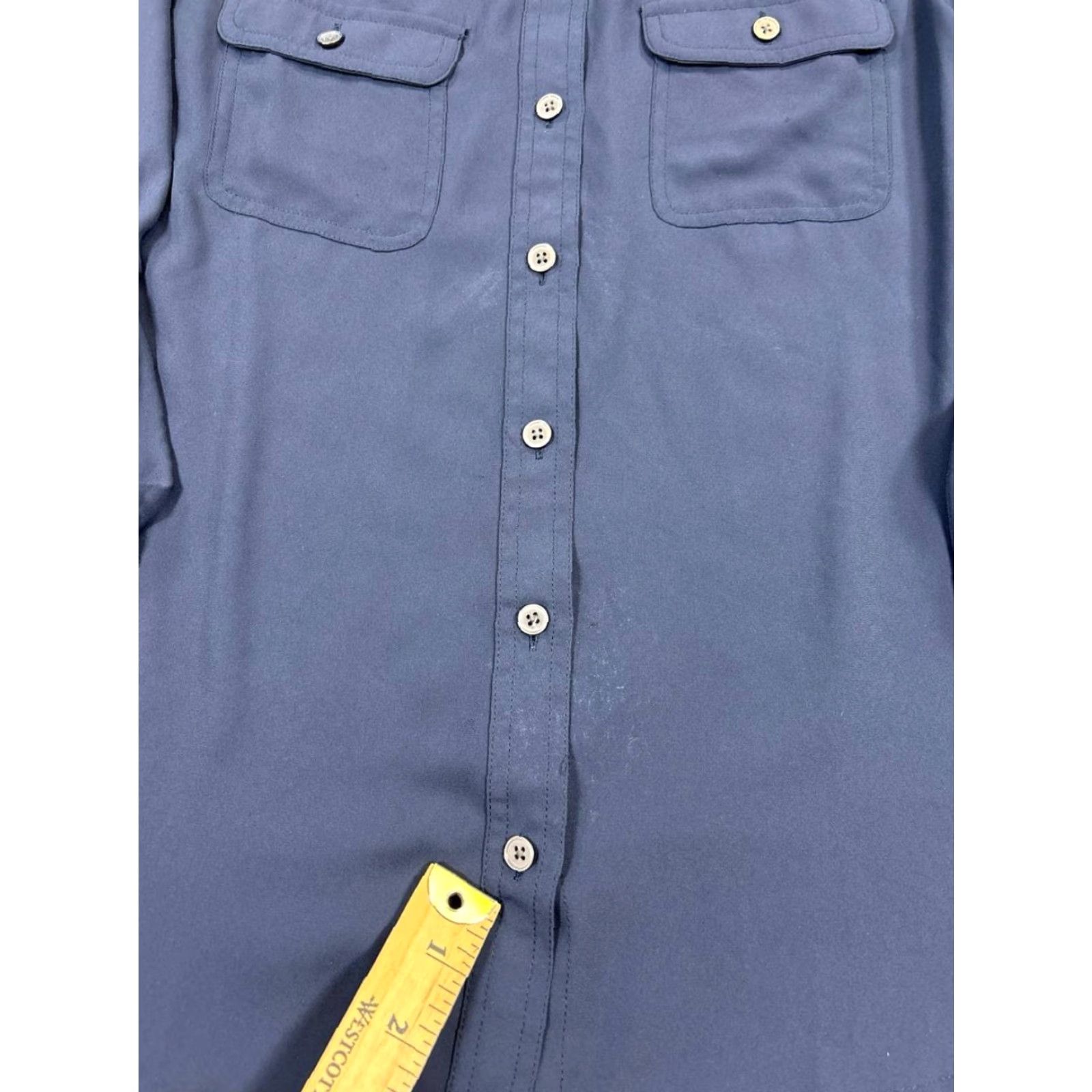 Loft Loft Shirt Womens Small Blue Button Up Size S / US 4 / IT 40 - 5 Thumbnail