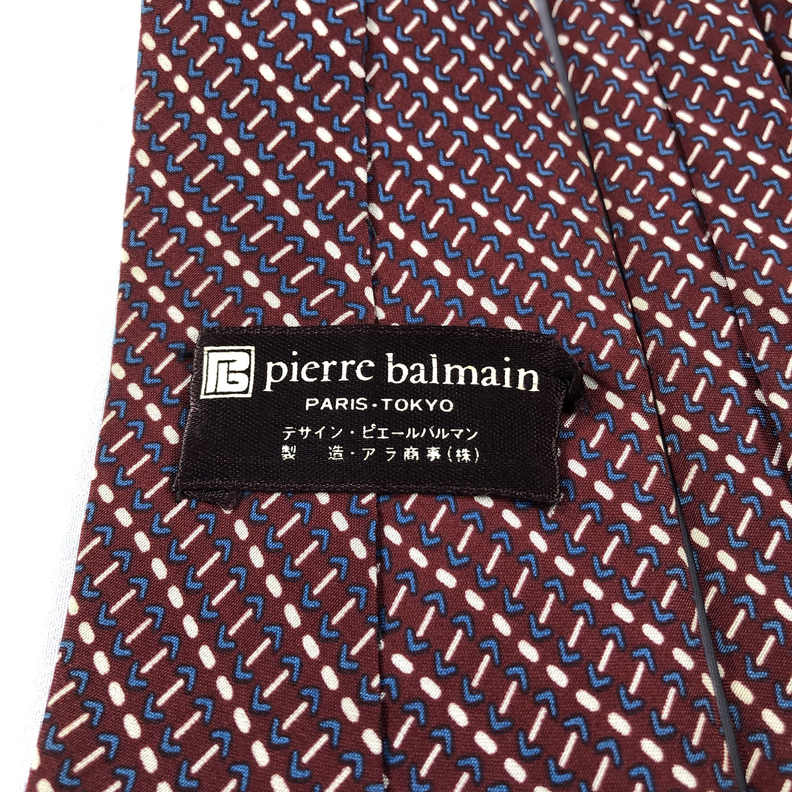 Pierre Balmain × Vintage Pierre Balmain Silk Neck Ties T94 Size ONE SIZE - 4 Thumbnail