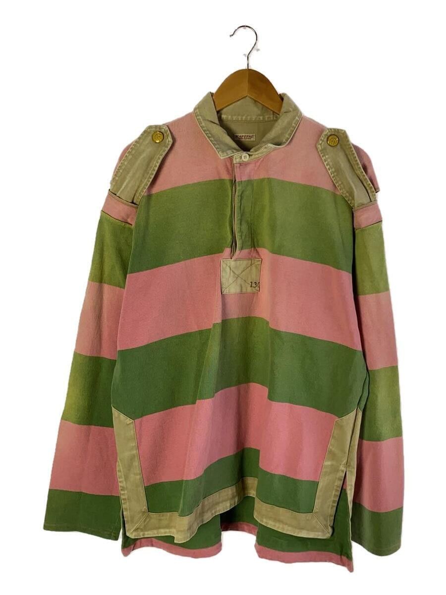 image of Kapital Striped Shirt in Green, Men's (Size 2XL)