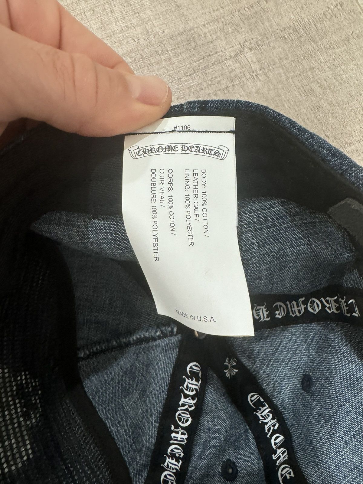 Chrome Hearts Chrome Hearts Denim Hat Size ONE SIZE - 6 Thumbnail