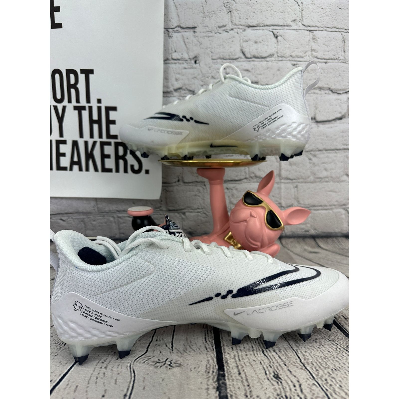 Nike Nike Alpha Huarache 8 Elite Lax Mens 7.5 Lacrosse Cleats Size US 8 / EU 41 - 6 Thumbnail