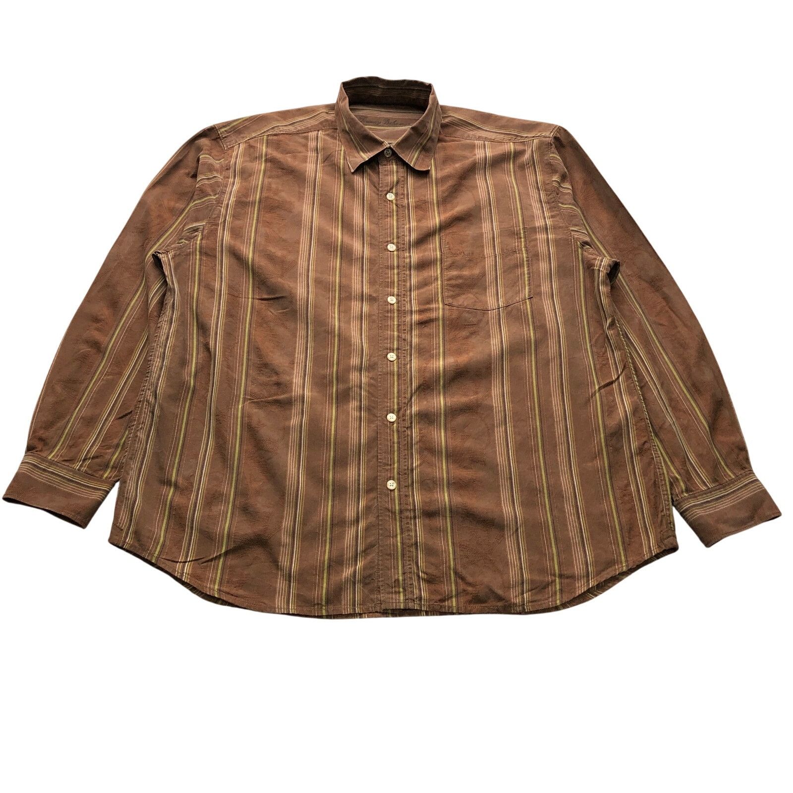 Tommy Bahama Tommy Bahama Button Up Dress Striped Shirt Mens Large Cotton Size US L / EU 52-54 / 3 - 1 Thumbnail