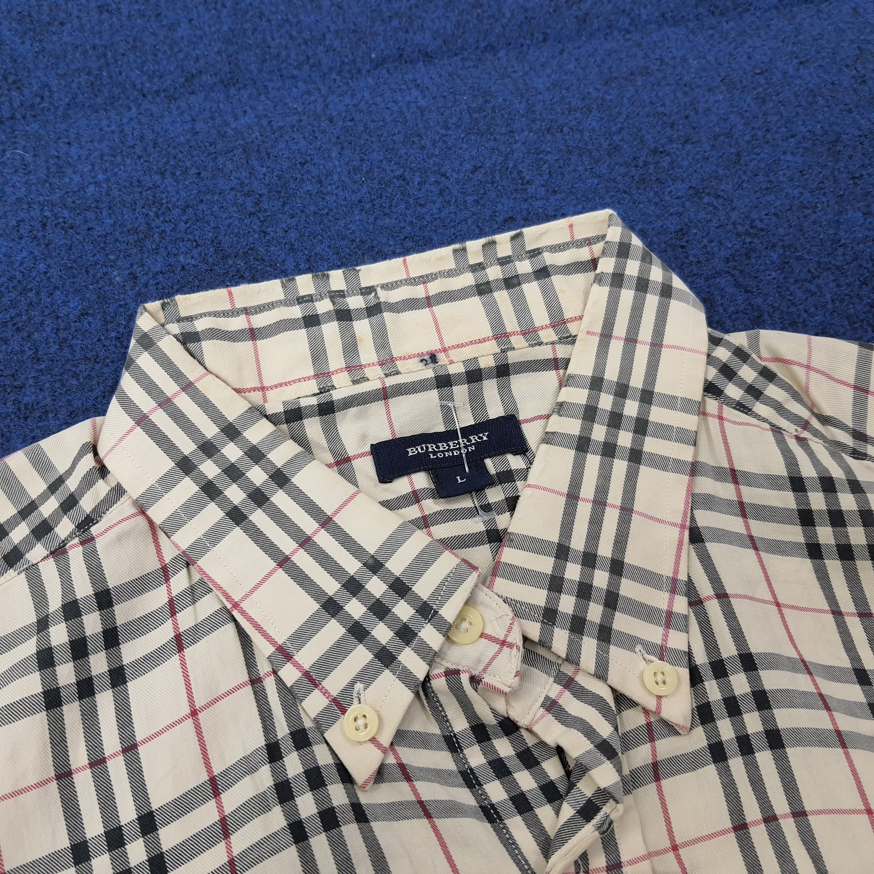 Burberry Vintage Burberry London Nova Check Button Up Shirt C267N8 Size US L / EU 52-54 / 3 - 4 Thumbnail