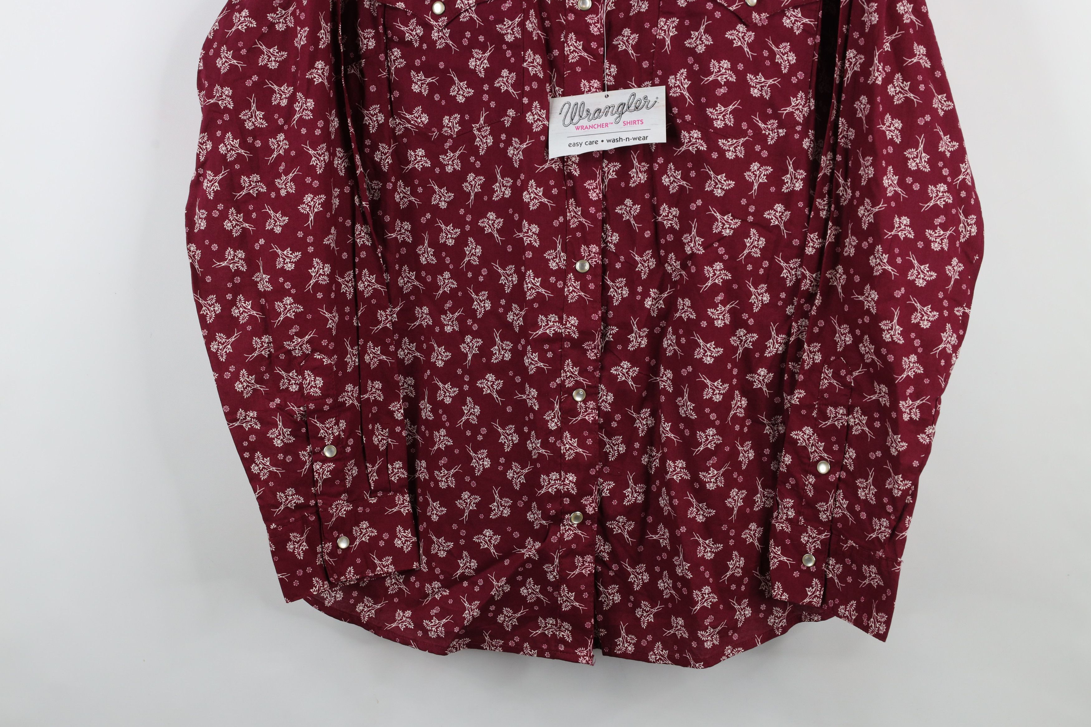 Vintage × Wrangler Deadstock Vintage Y2K Wrangler Cowgirl Snap Button Shirt Size XL / US 12-14 / IT 48-50 - 3 Thumbnail