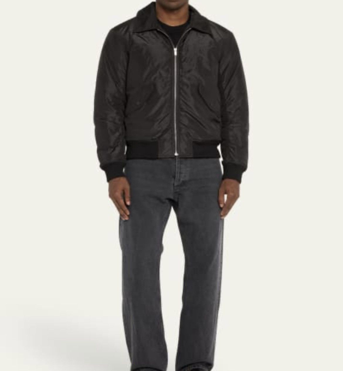Saint Laurent Paris Taffeta Shirt-Collar Bomber Jacket Sz 52 Size US L / EU 52-54 / 3 - 16 Thumbnail