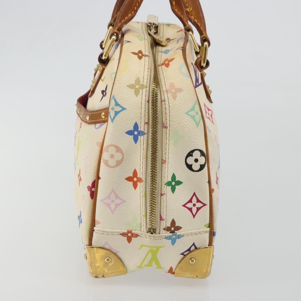 Louis Vuitton Louis Vuitton Monogram Multicolor Trouville Handbag White Size ONE SIZE - 4 Thumbnail