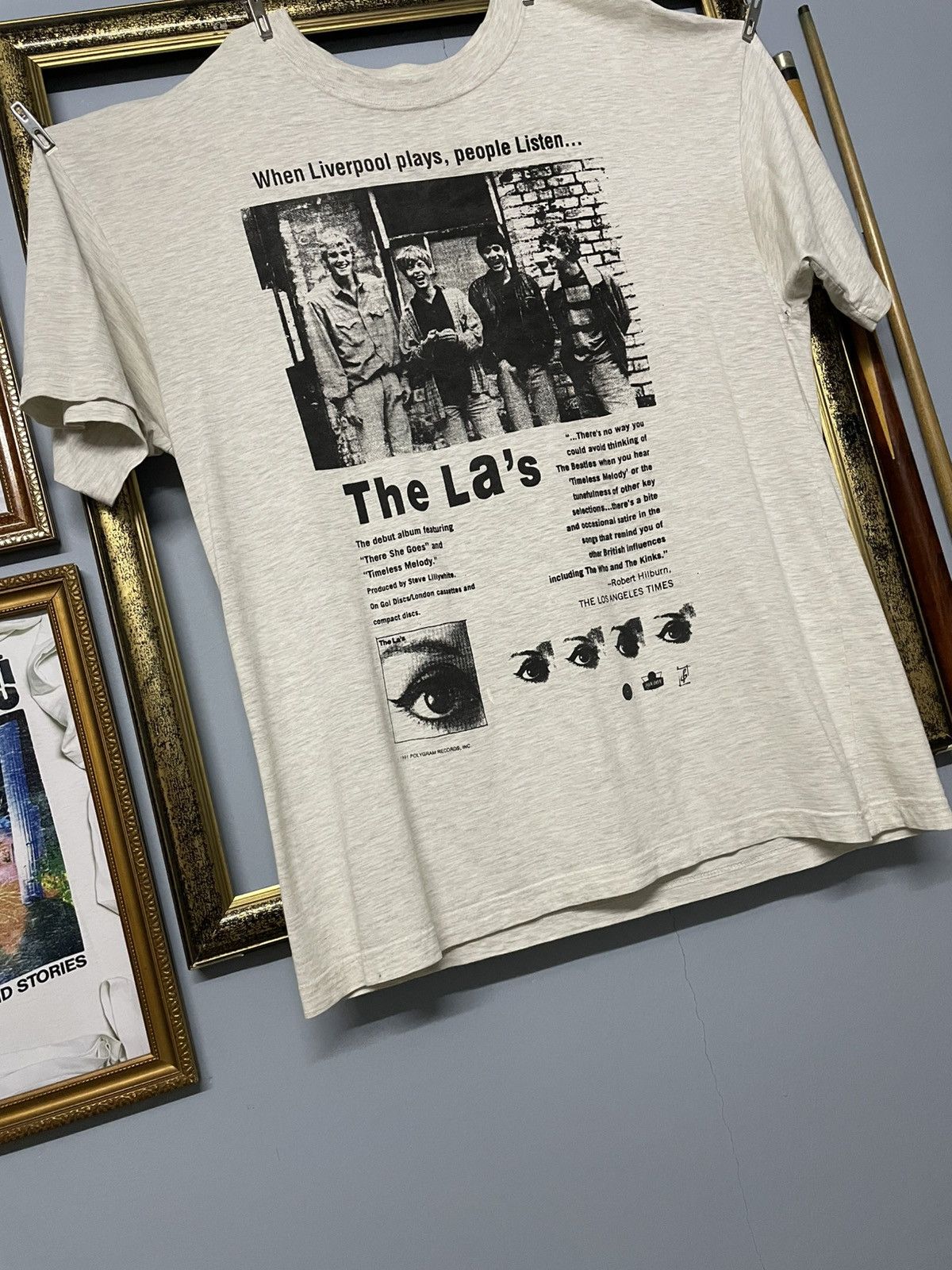 Vintage Vintage 1991 The La’s Band Liverpool Plays Eye Rare Tee Size US XL / EU 56 / 4 - 6 Thumbnail