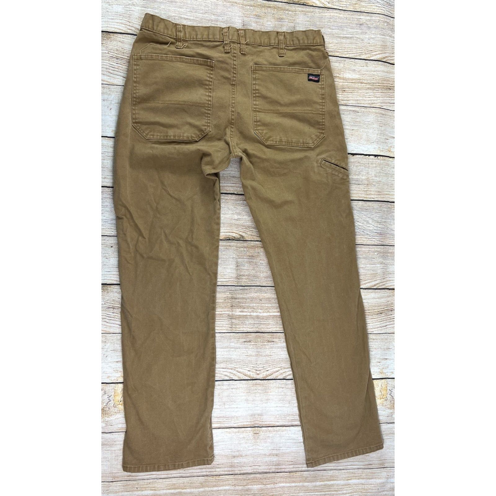 Dickies Dickies Jeans Carpenter 34x32 Brown Straight Leg Work Wear Pants Mens Regular Inseam 32 Brown Pockets Easy Care Size US 34 / EU 50 - 2 Thumbnail