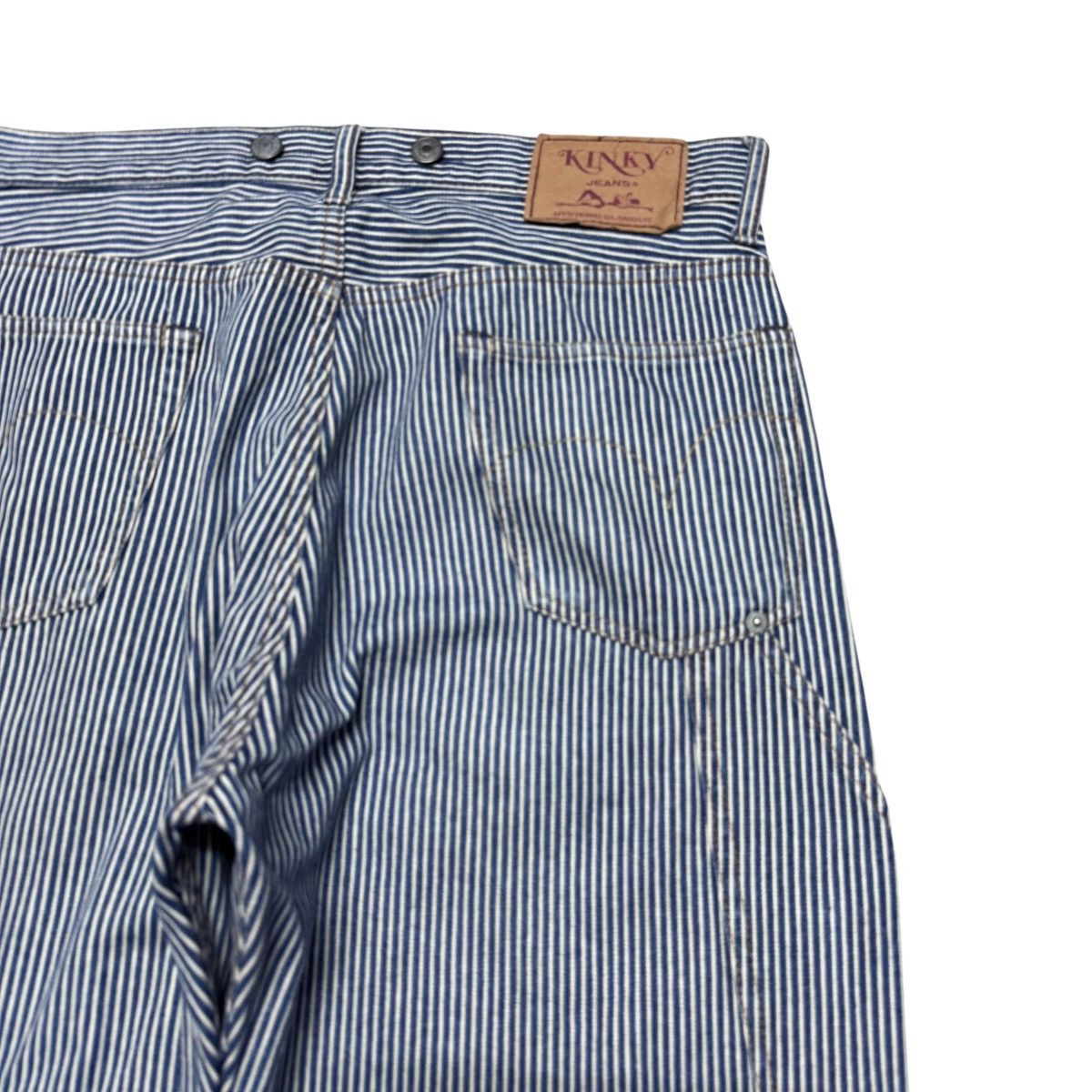 Hysteric Glamour Hysteric Glamour Kinky Hickory Striped Carpenter Pants Size US 32 / EU 48 - 1 Thumbnail
