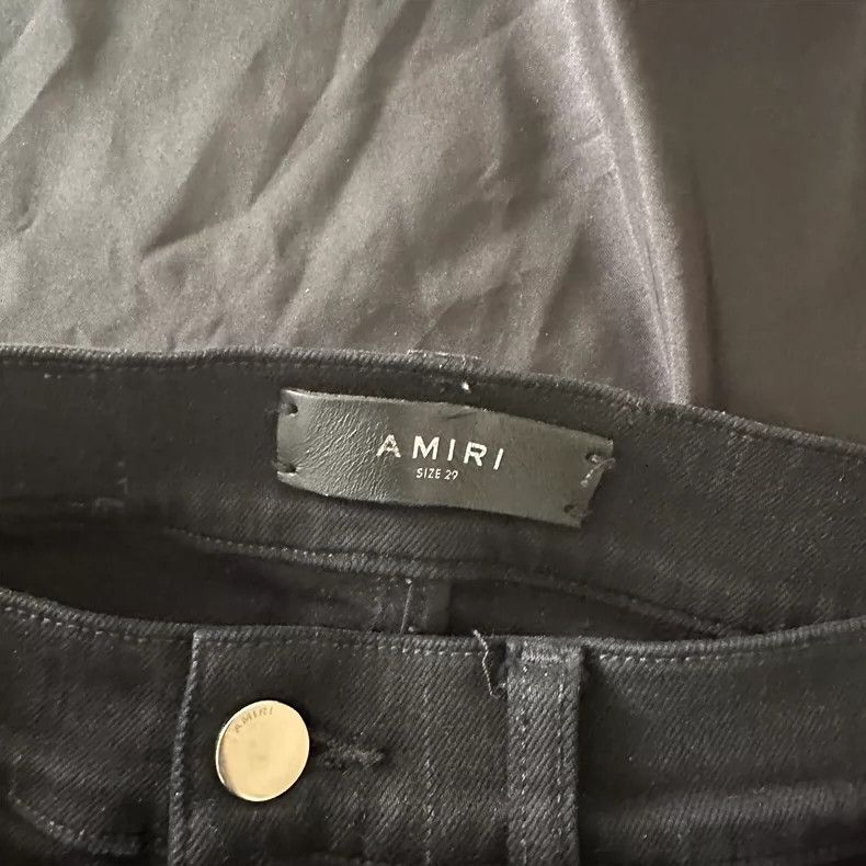 Amiri Amiri 16AW MX1 Snakeskin Patch Skinny Jeans 2502-Nextarrow Size US 29 - 6 Thumbnail