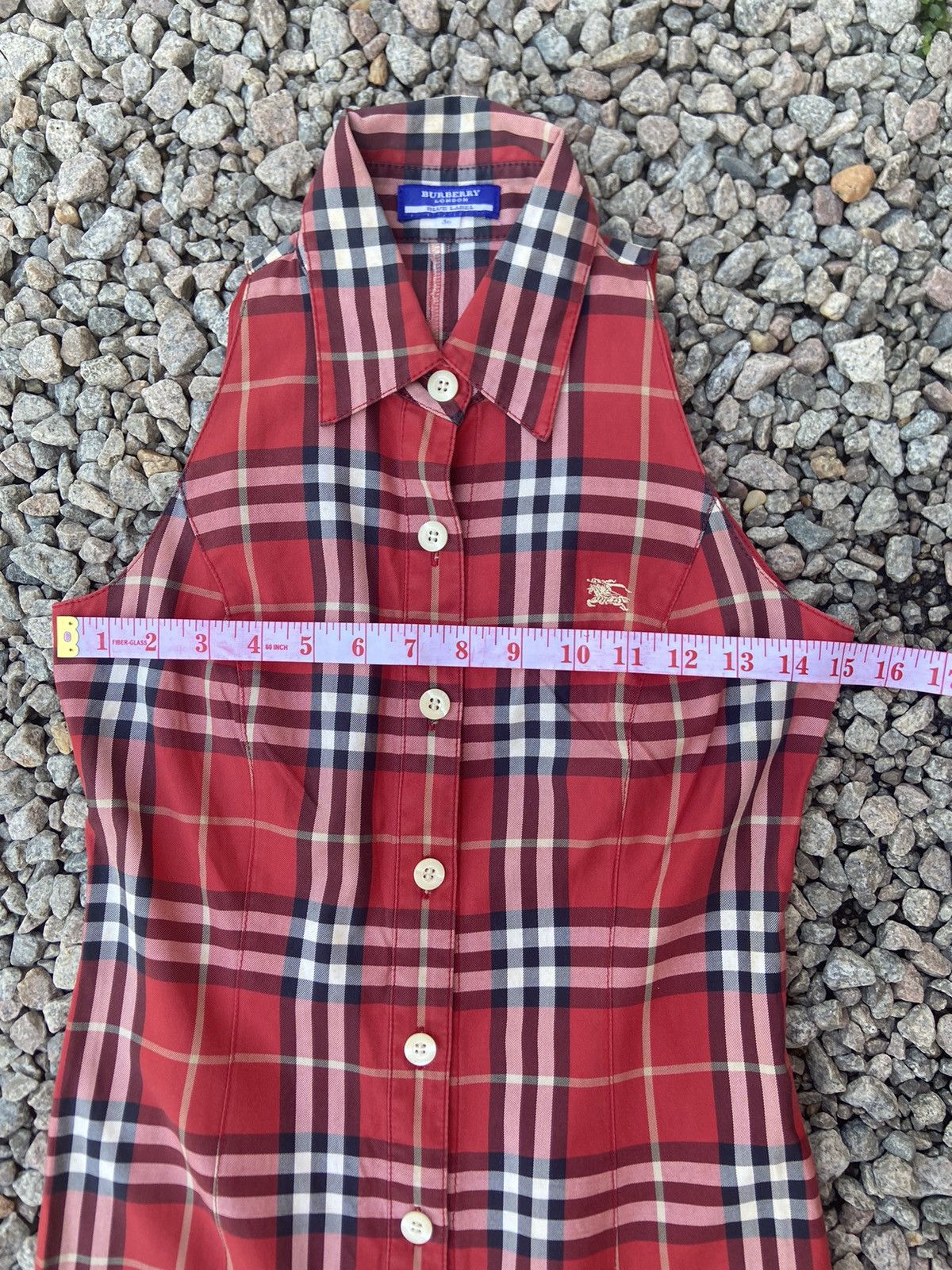 Burberry × Burberry Prorsum Burberry blue label sleeveless dress checkered Size S / US 4 / IT 40 - 5 Thumbnail