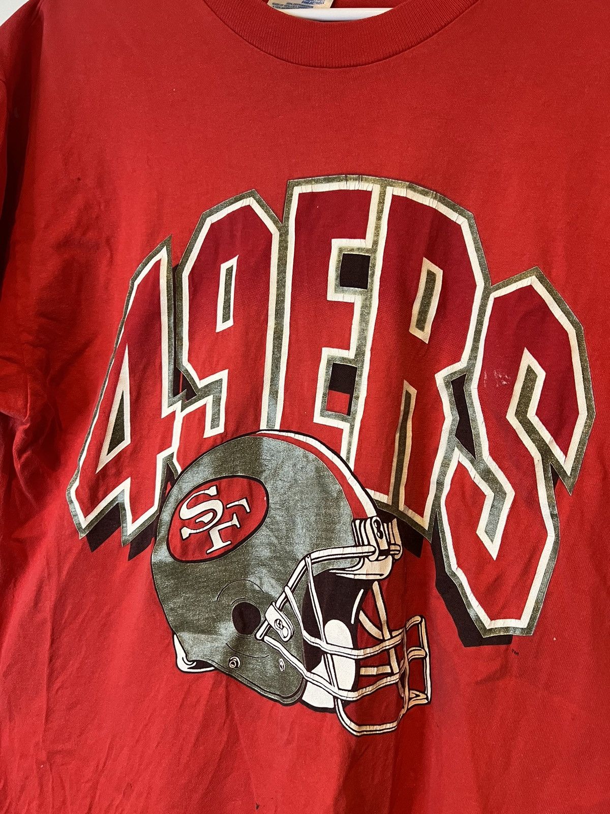 Hanes Vtg 90s Men’s 49ers NFL T Shirt Single Stitch USA Large Size US L / EU 52-54 / 3 - 2 Thumbnail