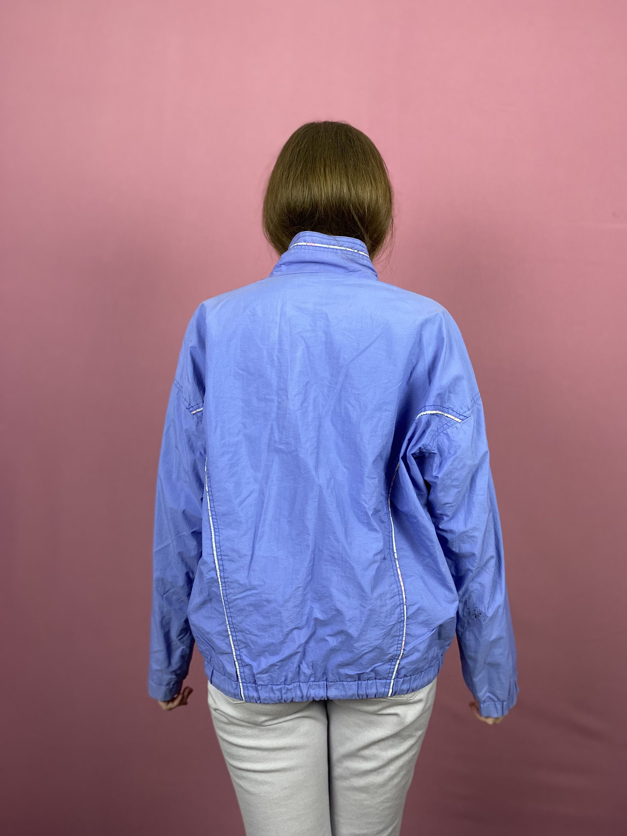 Vintage 90s Brooks Vintage Women's Windbreaker Jacket - S Blue Nylon Size S / US 4 / IT 40 - 3 Thumbnail