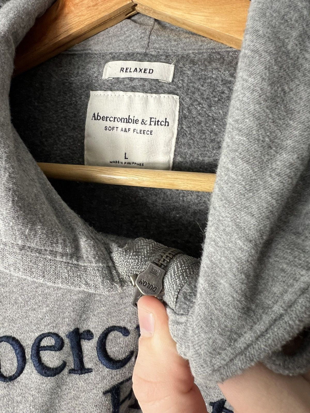 Abercrombie & Fitch 🦌 Abercrombie & Fitch Full-Zip Hoodie – Size L – Relaxed Fit Size US L / EU 52-54 / 3 - 9 Thumbnail