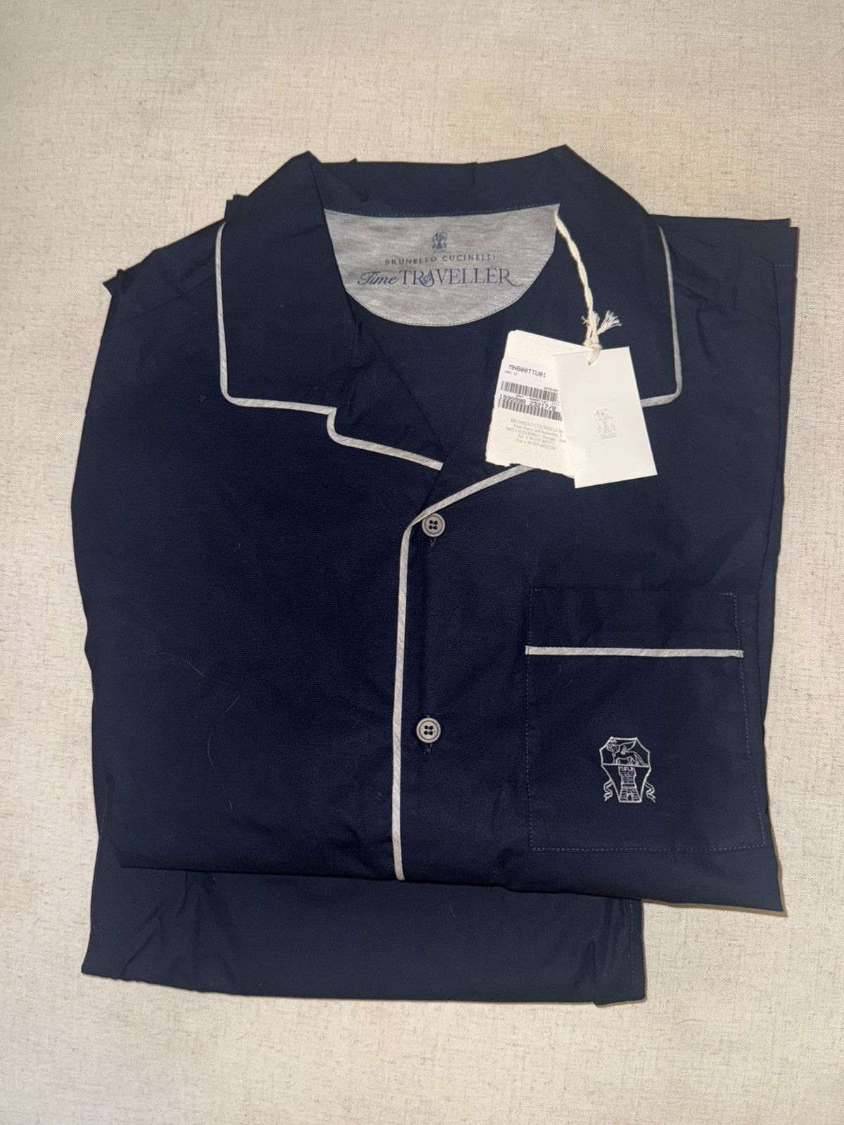 Brunello Cucinelli Brunello Cucinelli navy pyjama set Size US M / EU 48-50 / 2 - 5 Thumbnail